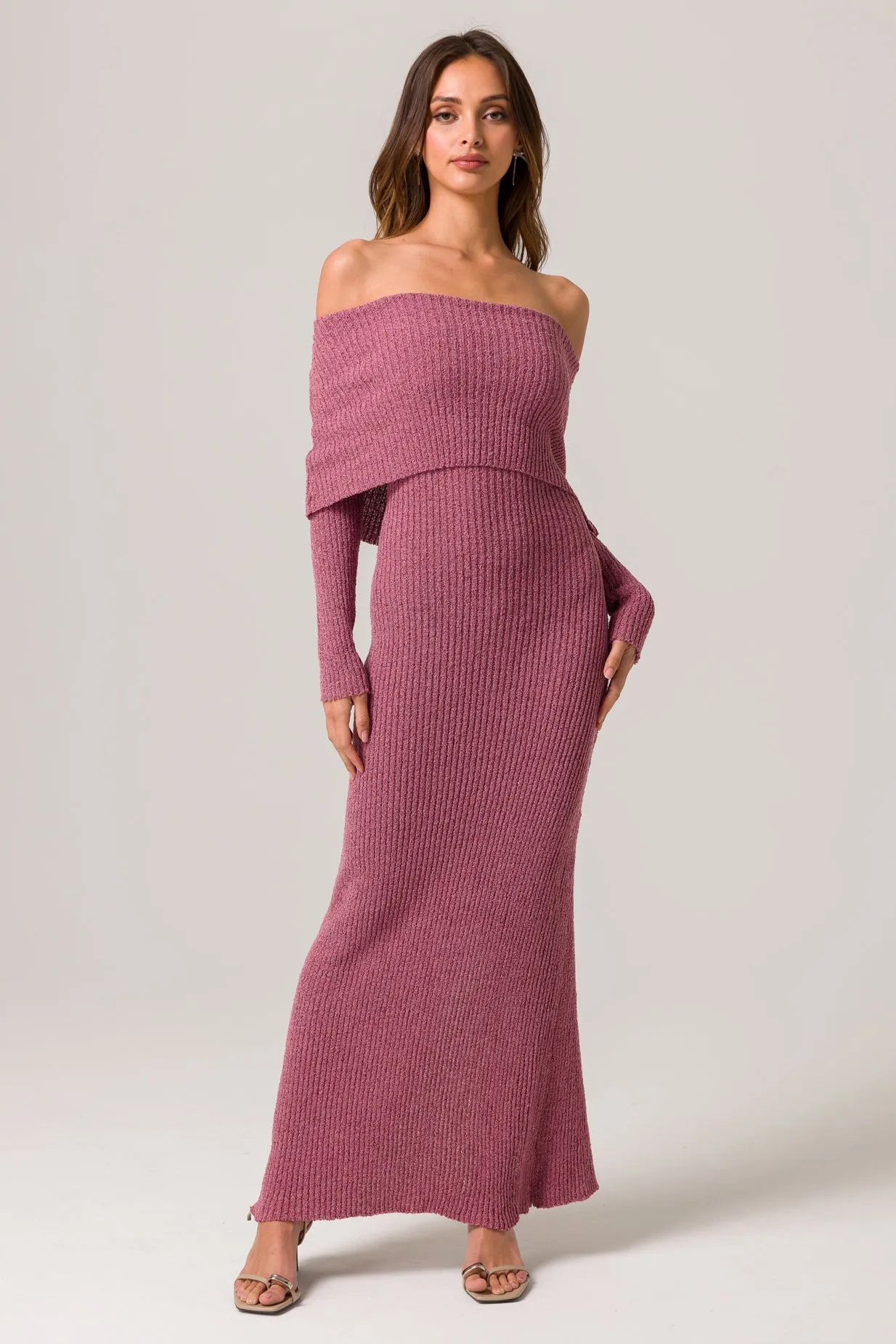 LENORA OFF SHOULDER DRESS sold by Line & Dot