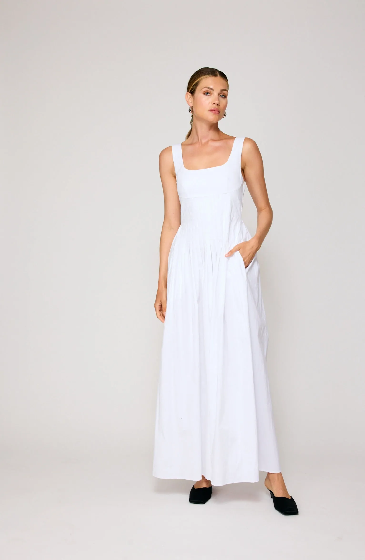 ABBOTT PLEATED JUMPSUIT sold by Line & Dot