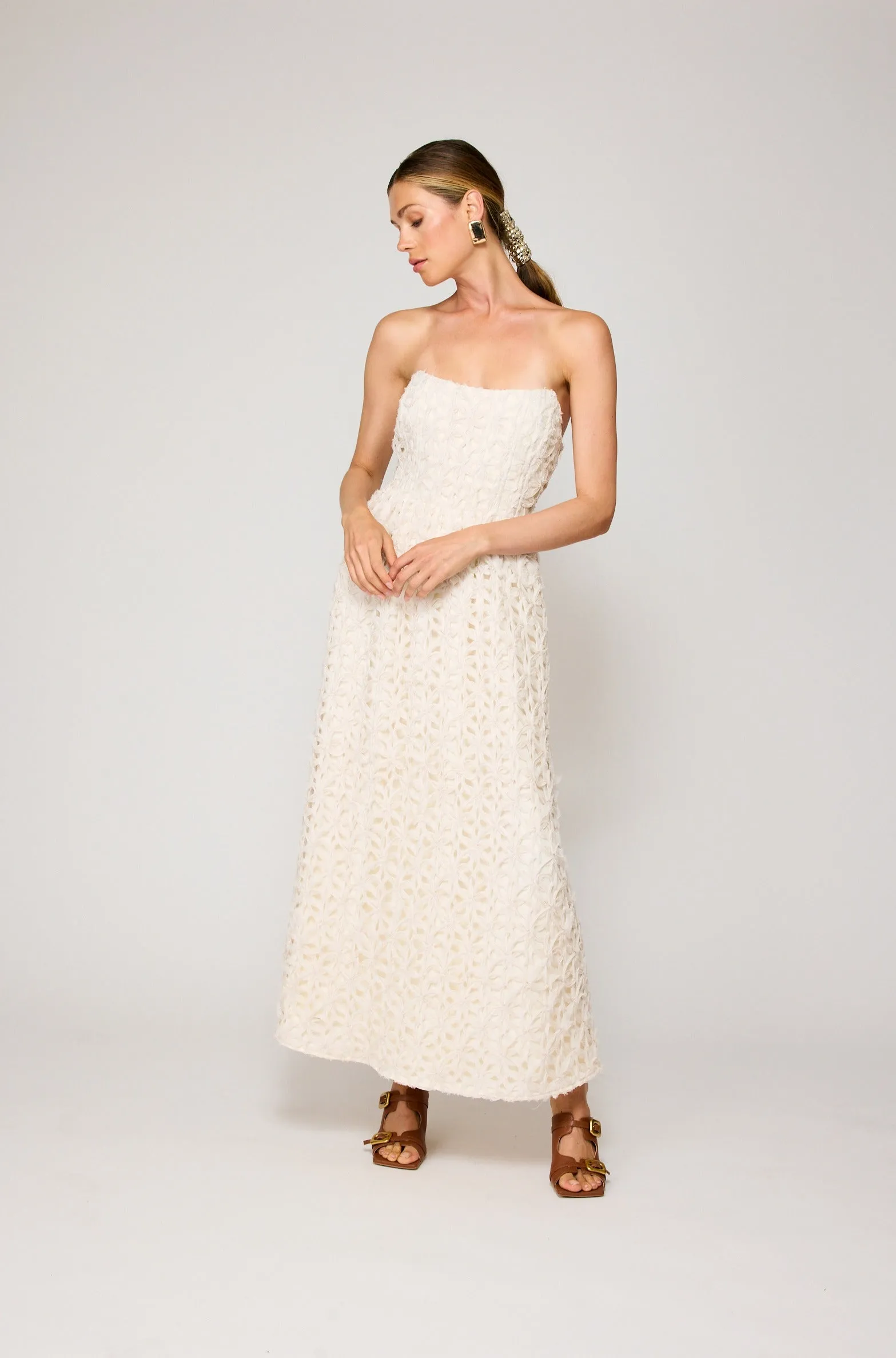 ARIS STRAPLESS MAXI DRESS sold by Line & Dot product image thumbnail 3