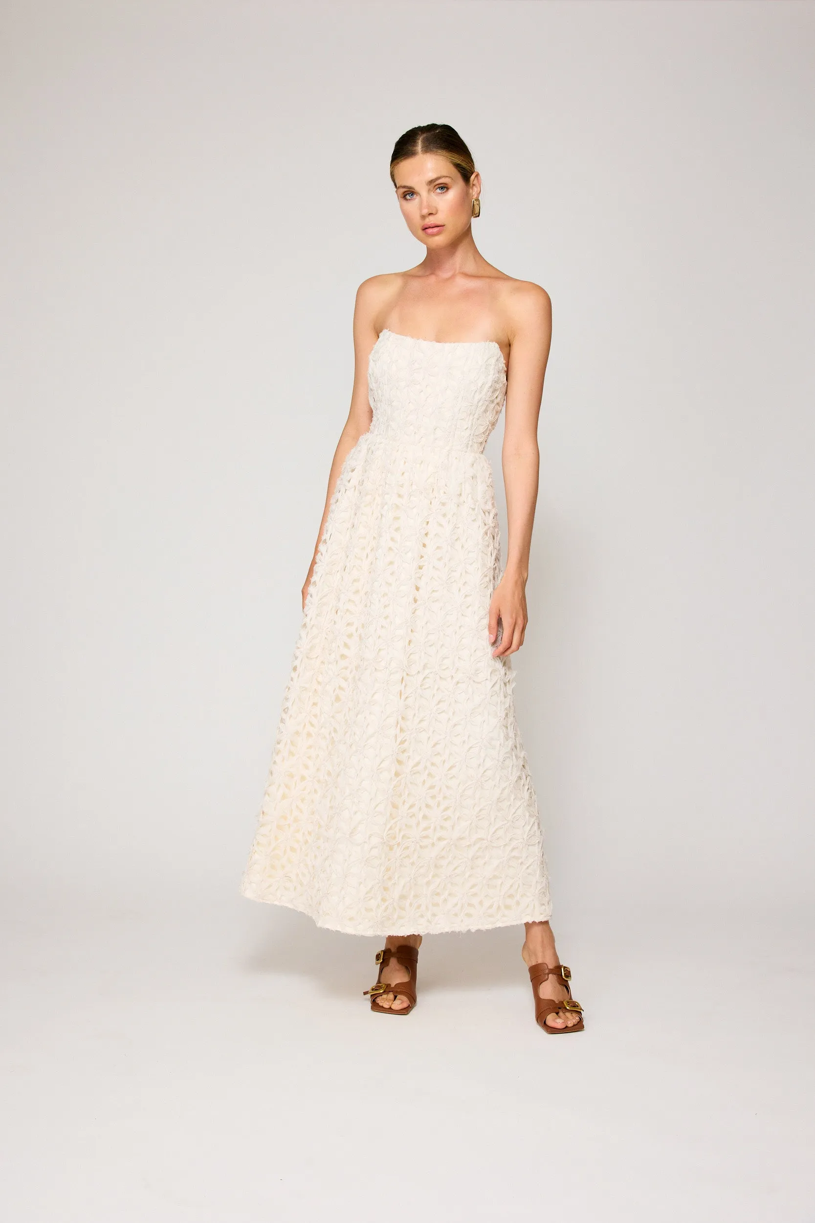 ARIS STRAPLESS MAXI DRESS sold by Line & Dot