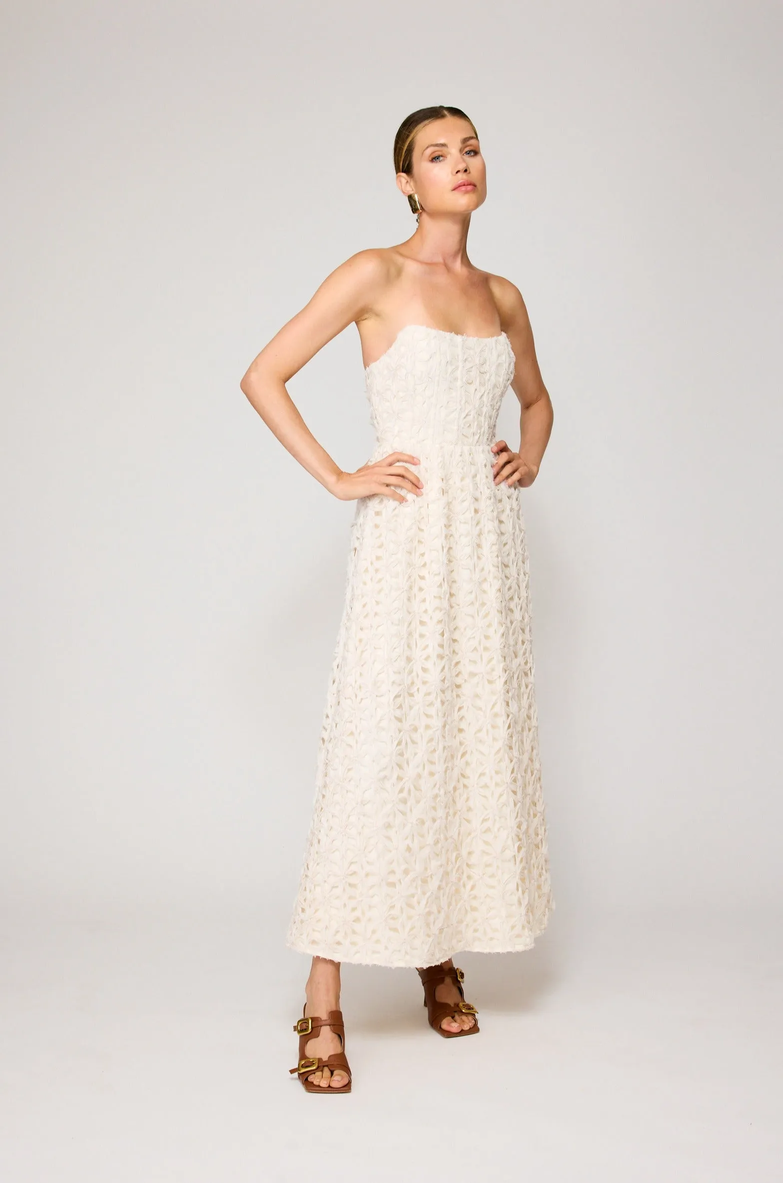 ARIS STRAPLESS MAXI DRESS sold by Line & Dot product image thumbnail 2
