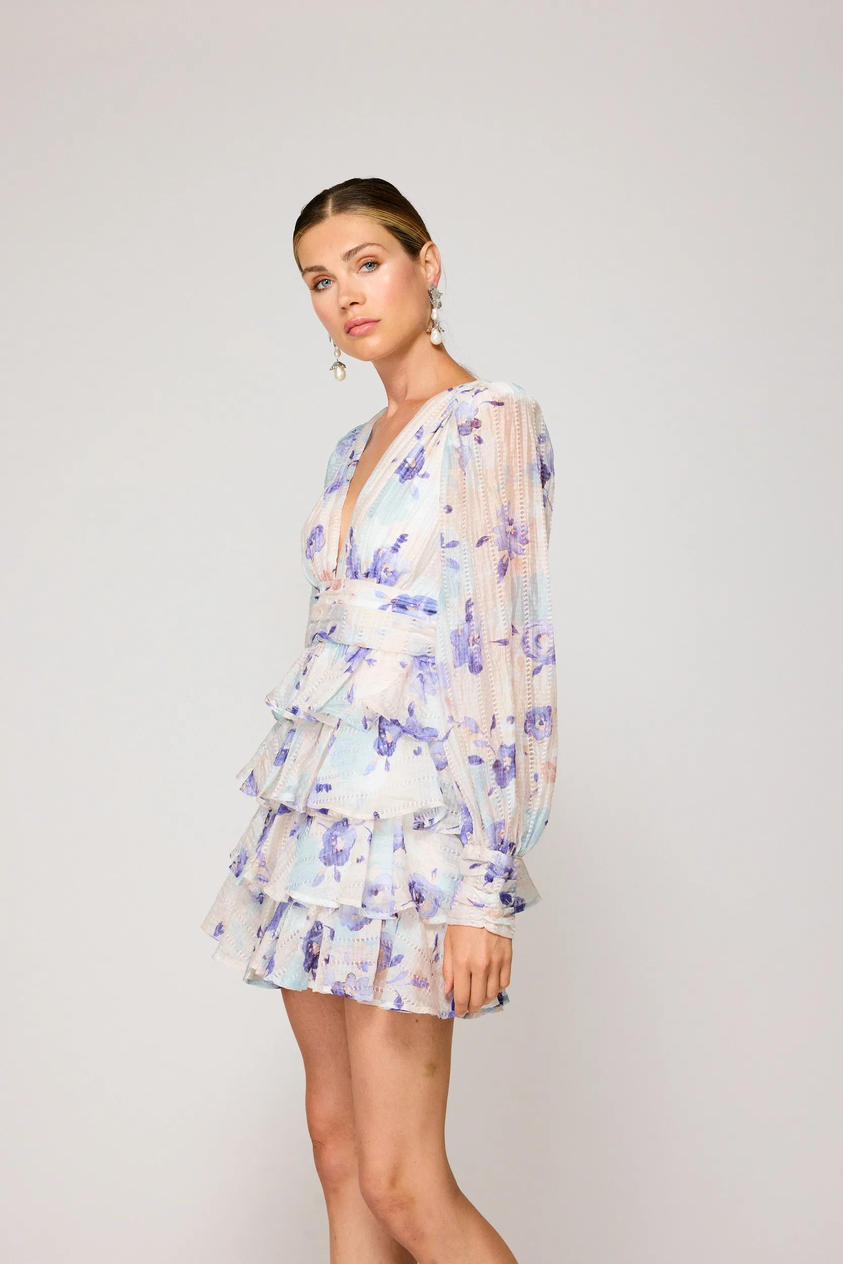 FLEUR MINI TIERED DRESS sold by Line & Dot product image thumbnail 4