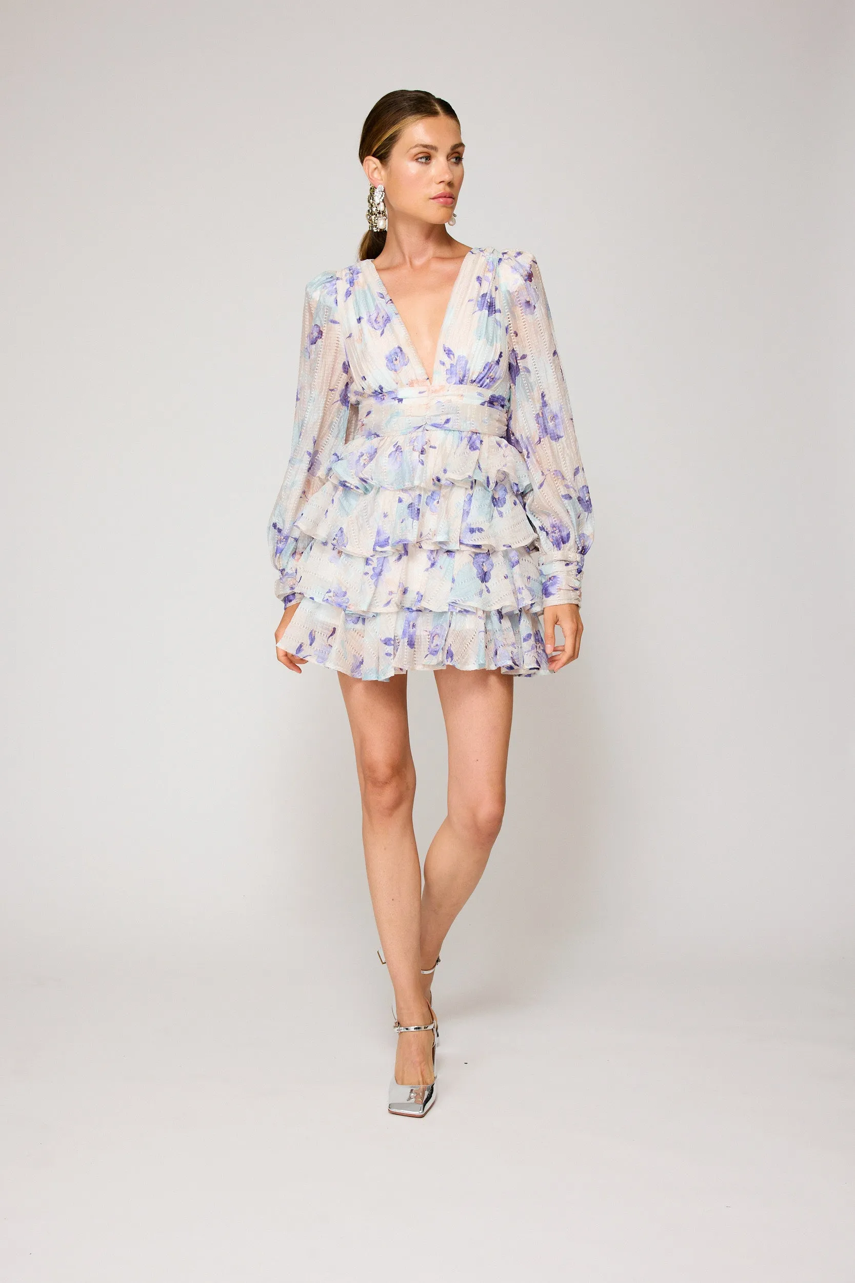 FLEUR MINI TIERED DRESS sold by Line & Dot product image thumbnail 3