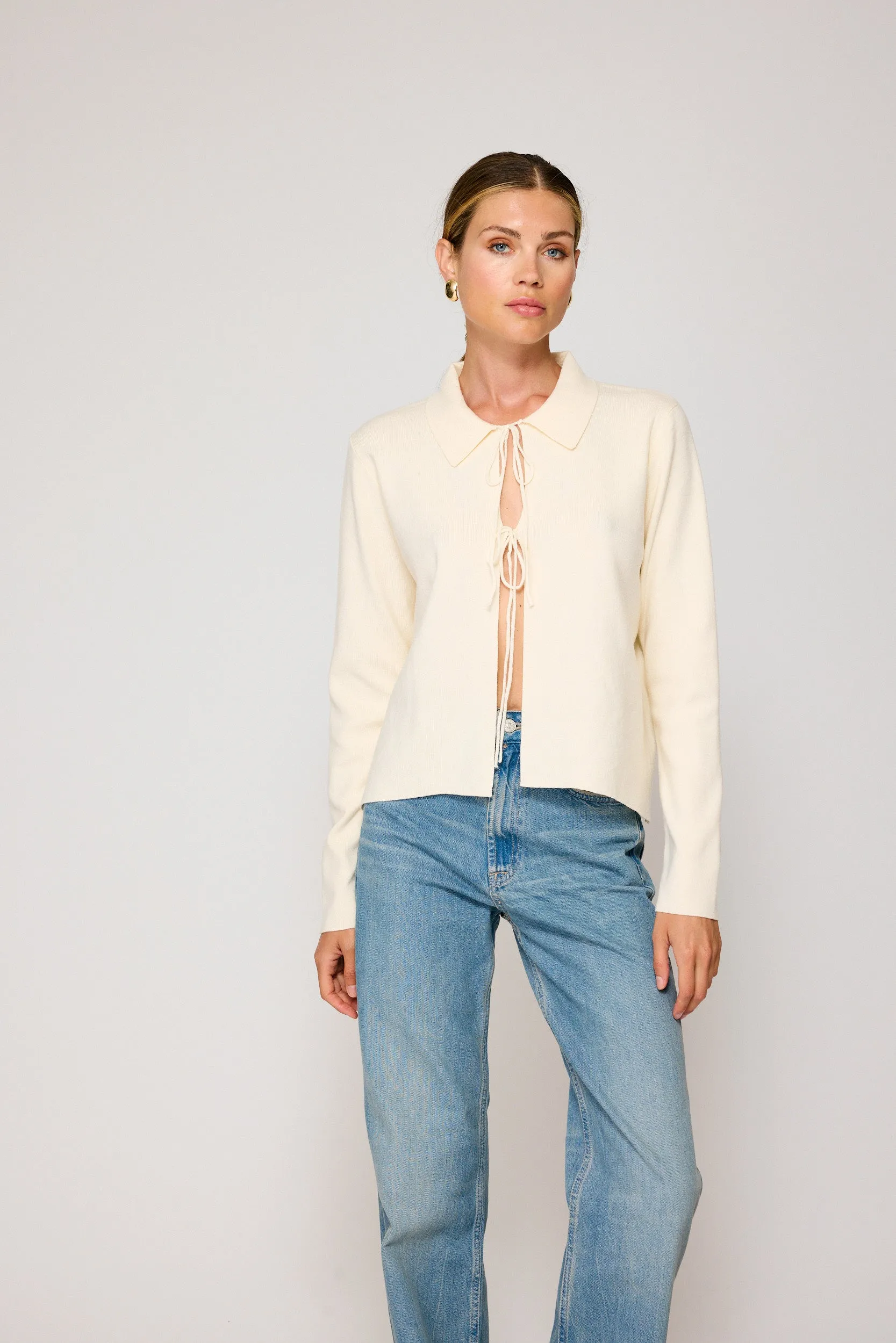 ANOUK TIED DETAILED SWEATER TOP sold by Line & Dot