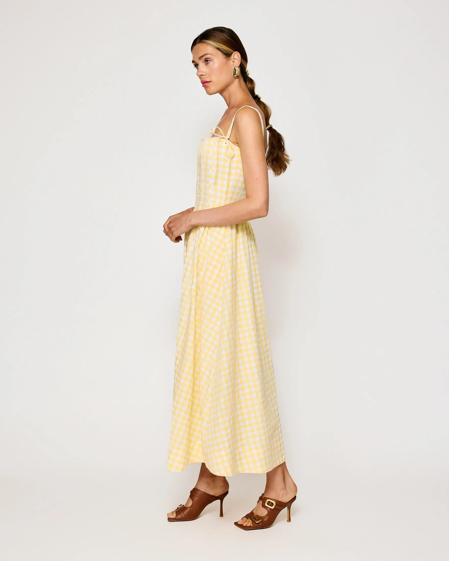 JUNIE CORSET MIDI DRESS sold by Line & Dot product image thumbnail 4