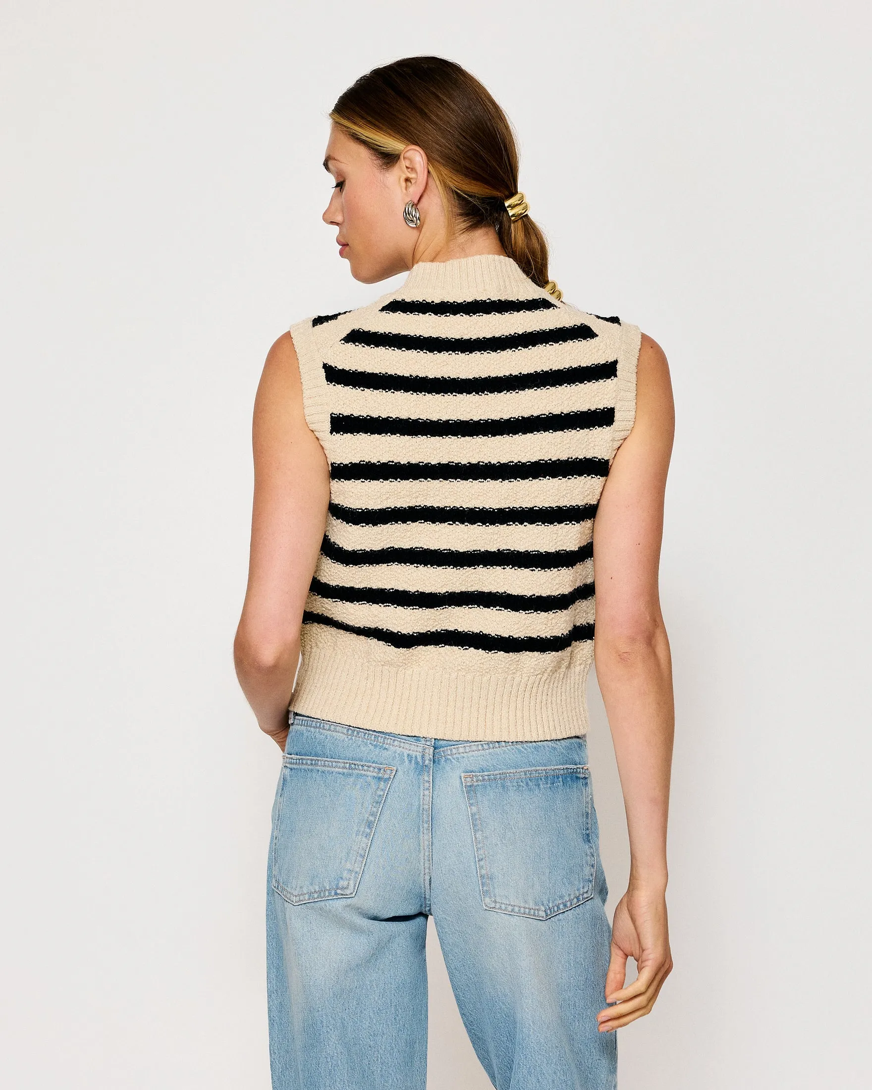 MIRI STRIPED SWEATER VEST sold by Line & Dot product image thumbnail 5
