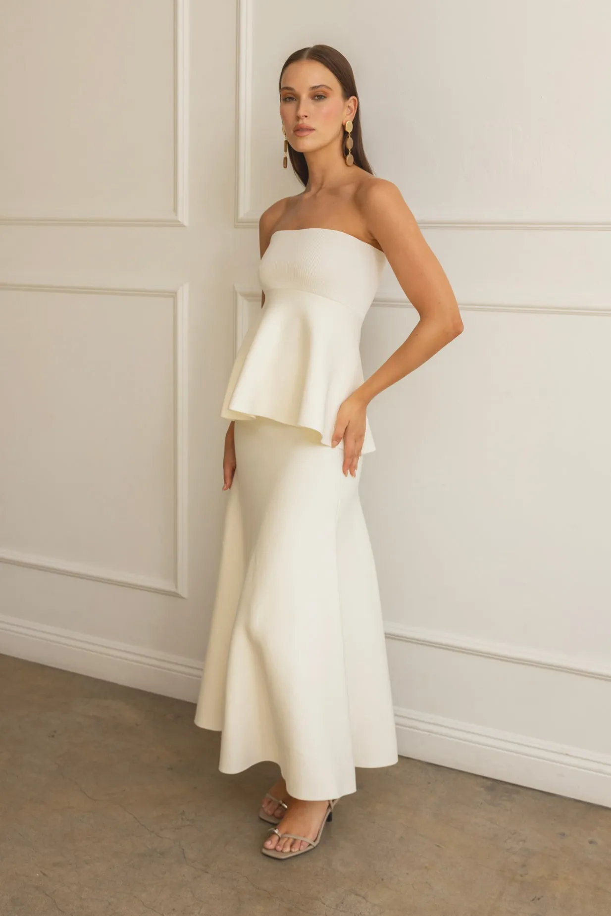 ISADORE KNIT SWEATER PEPLUM TOP sold by Line & Dot product image thumbnail 2