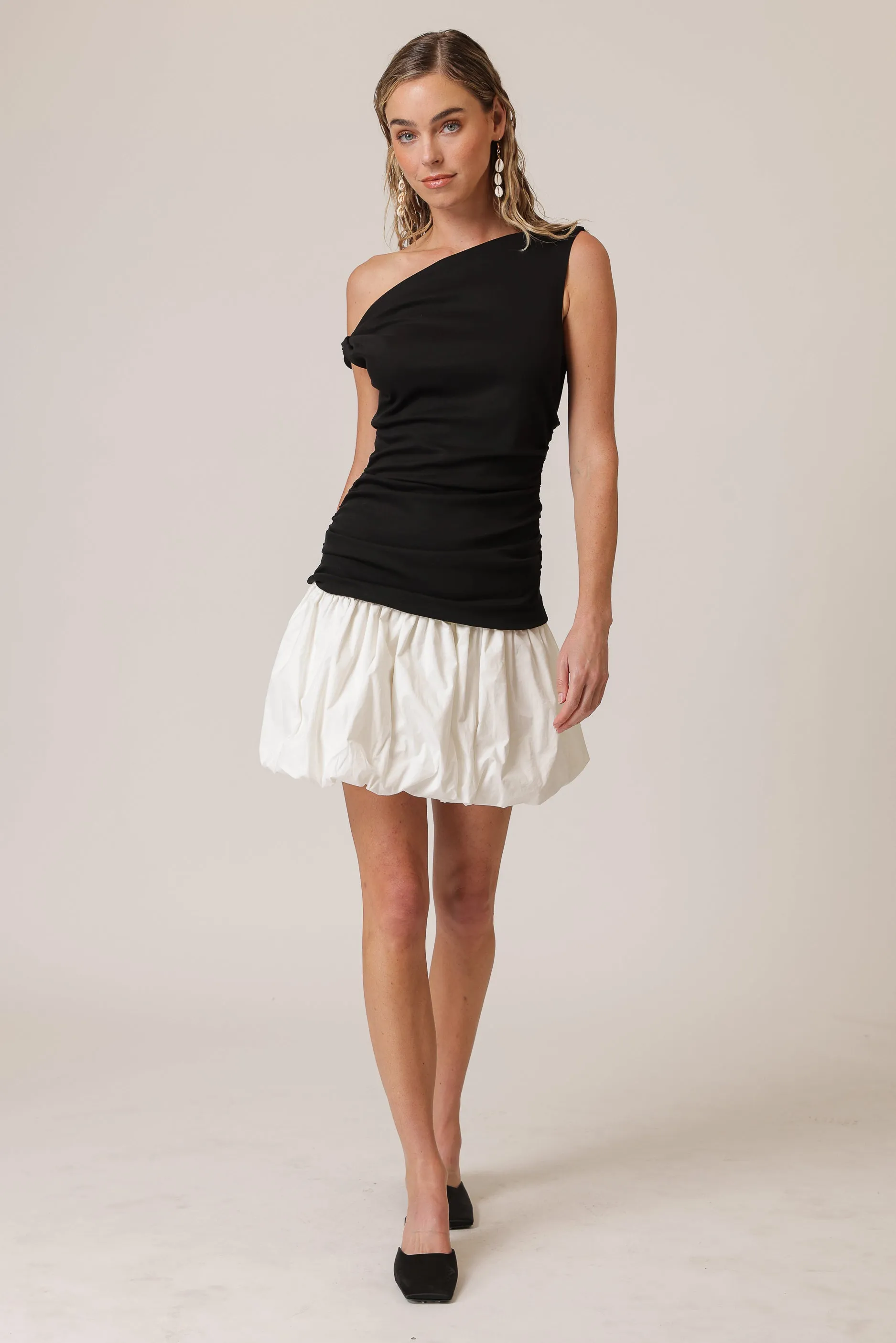 WESLEY MIX-MEDIA MINI DRESS sold by Line & Dot product image thumbnail 4