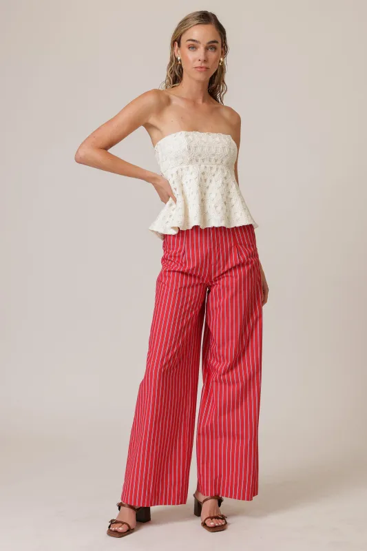 BOWEN STRAPLESS TOP sold by Line & Dot