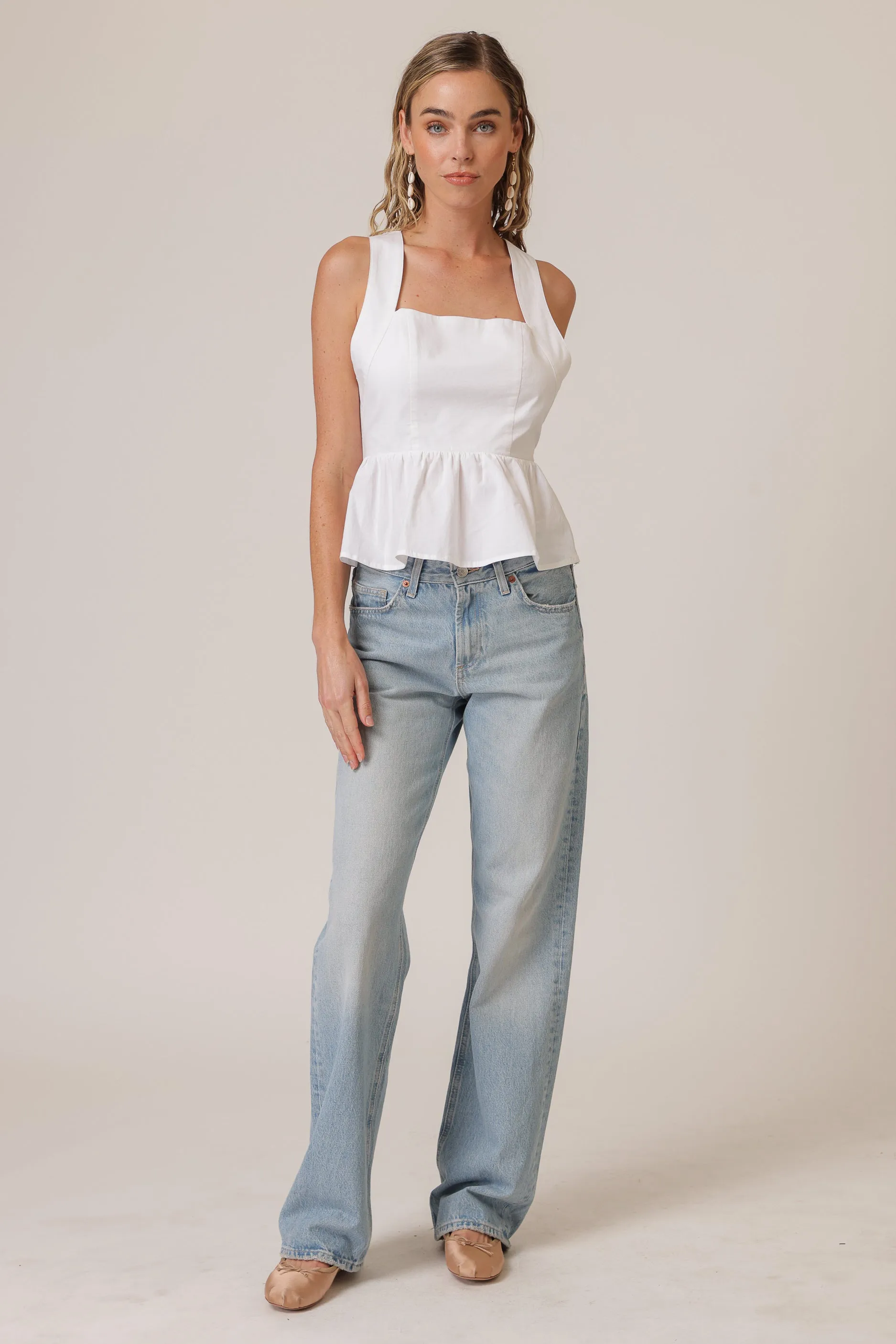 ESSIE PEPLUM TOP sold by Line & Dot product image thumbnail 2