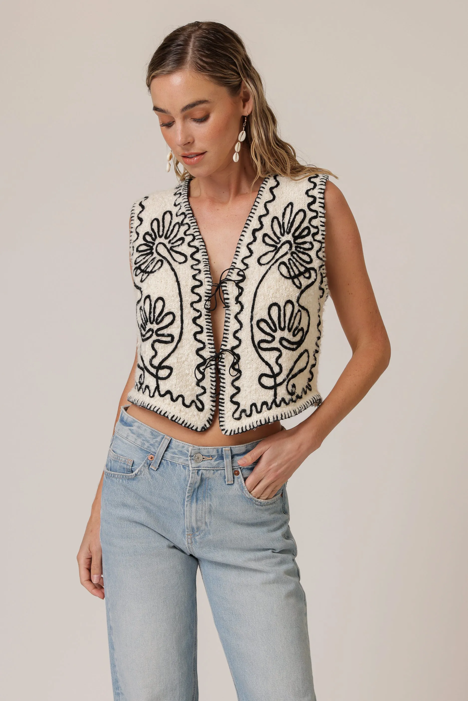 MARIS VEST sold by Line & Dot
