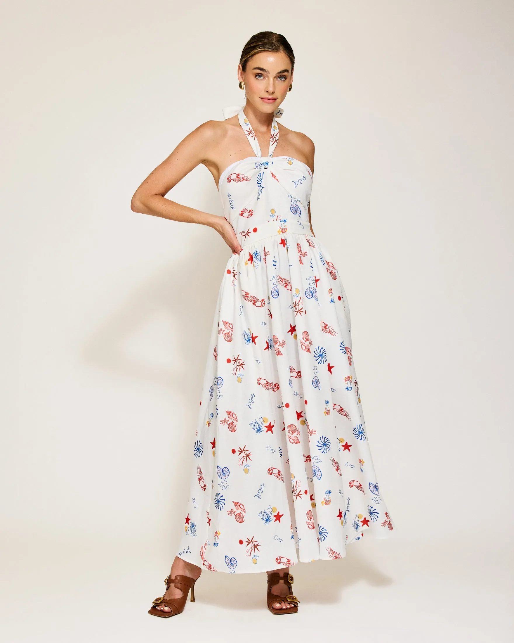 REETA MIDI DRESS sold by Line & Dot