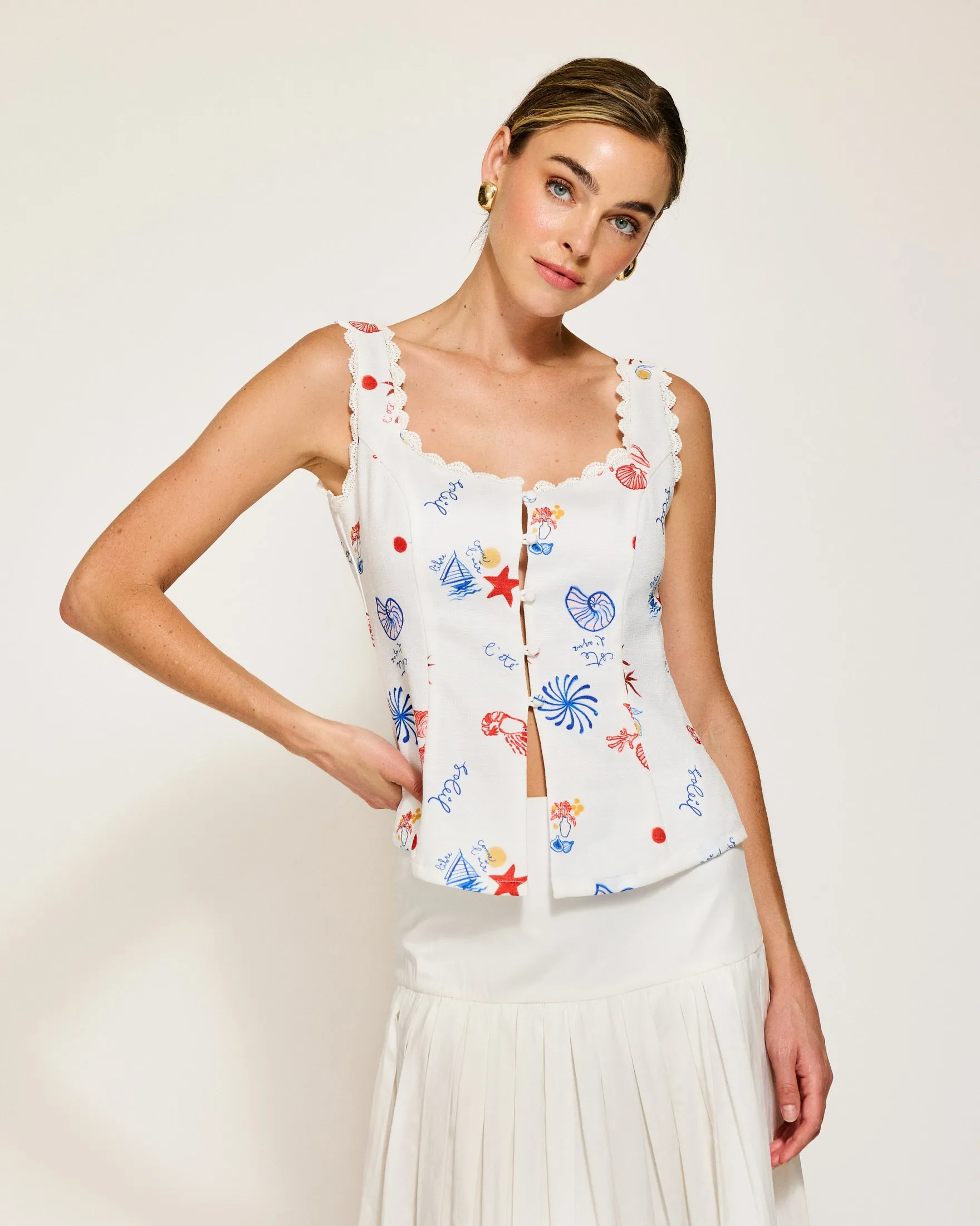 REETA TOP sold by Line & Dot