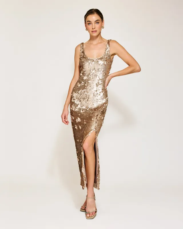 NAIDA SEQUINS DRESS sold by Line & Dot