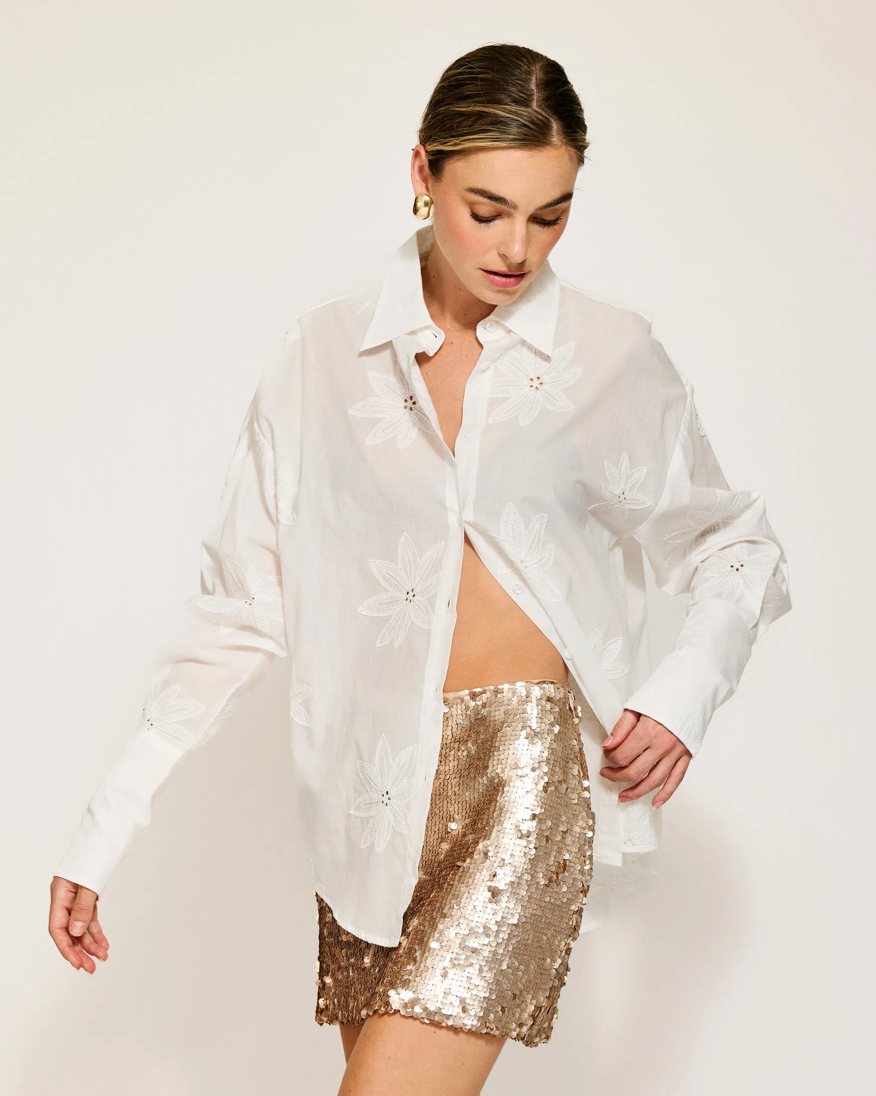NAIDA SEQUINS MINI SKIRT sold by Line & Dot product image thumbnail 4