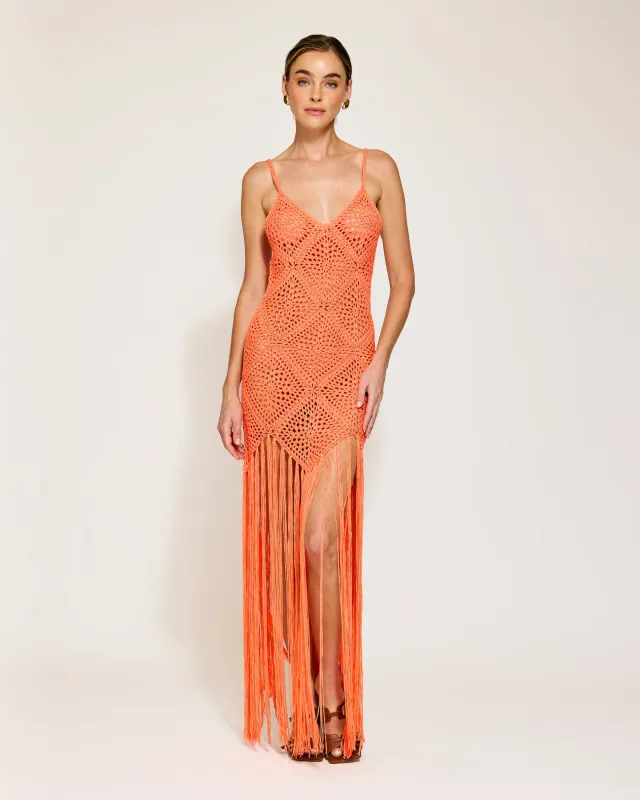 WANDERING CROCHET DRESS sold by Line & Dot