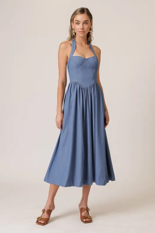 RAQUEL MIDI DRESS made by Line & Dot