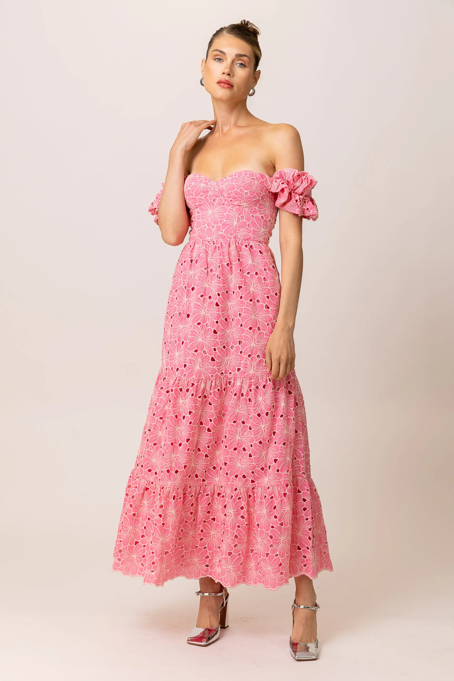 TASIA OFF THE SHOULDER MAXI DRESS sold by Line & Dot product image thumbnail 3