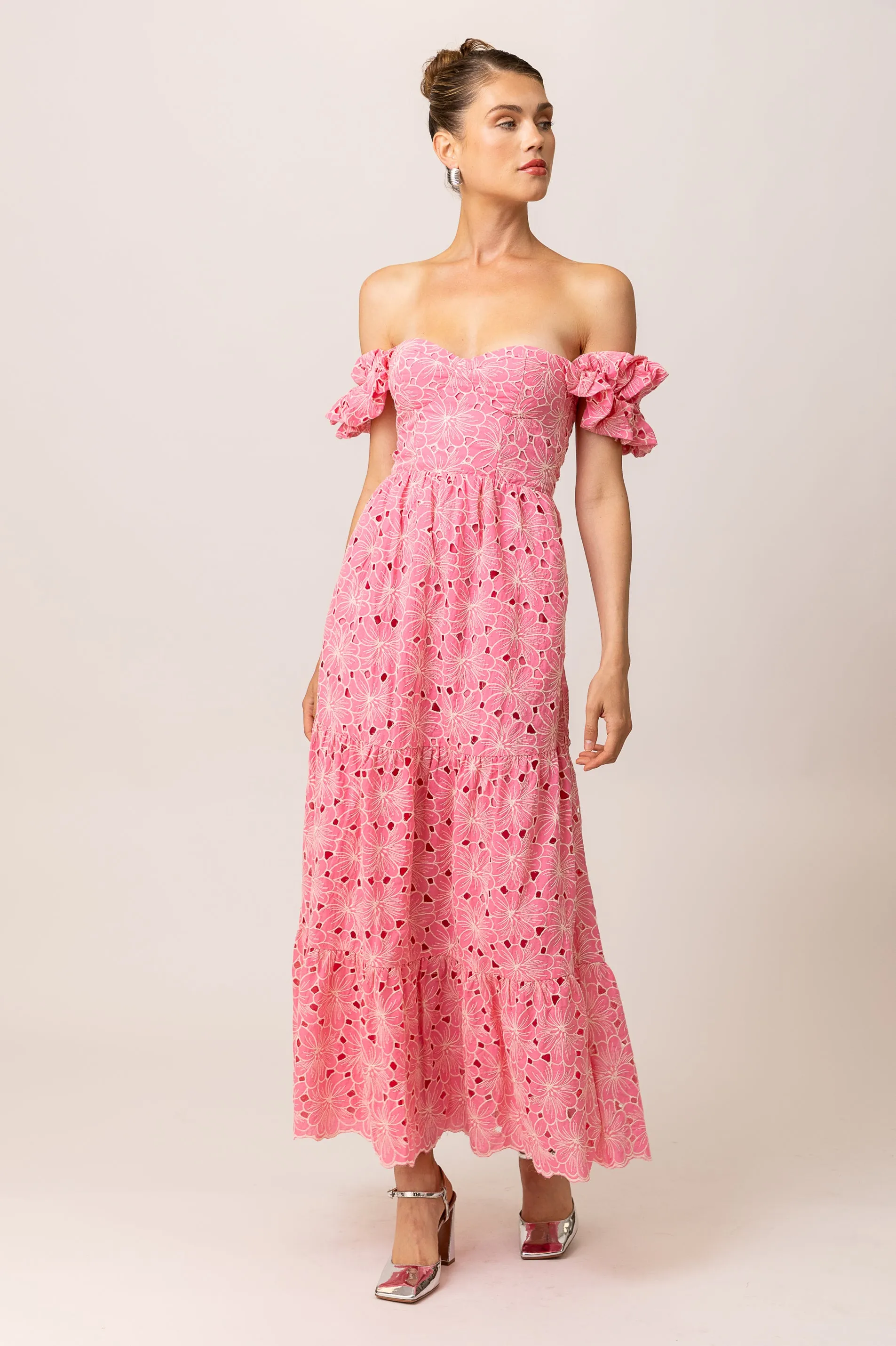 TASIA OFF THE SHOULDER MAXI DRESS sold by Line & Dot product image thumbnail 4