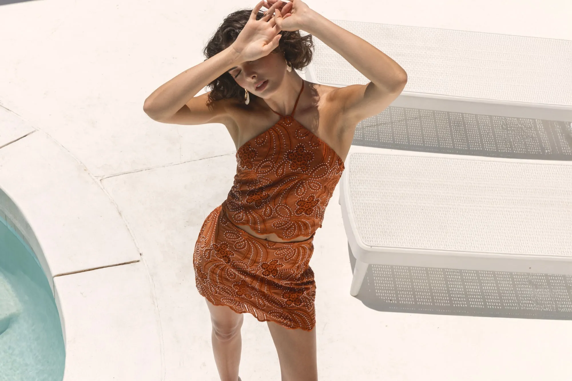 ISABELLA MINI SKIRT sold by Line & Dot