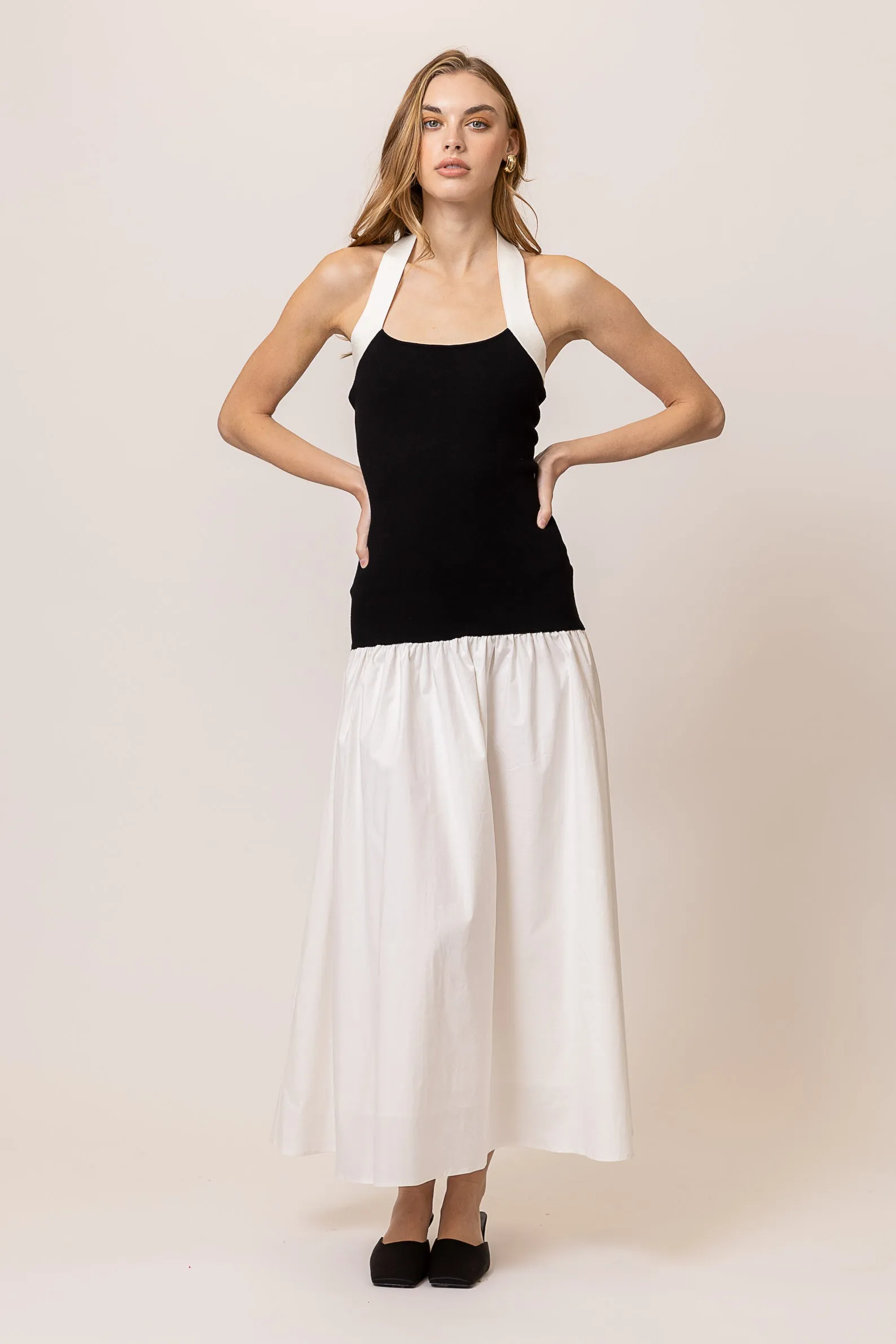 KOHL MIX-MEDIA MAXI DRESS sold by Line & Dot product image thumbnail 3