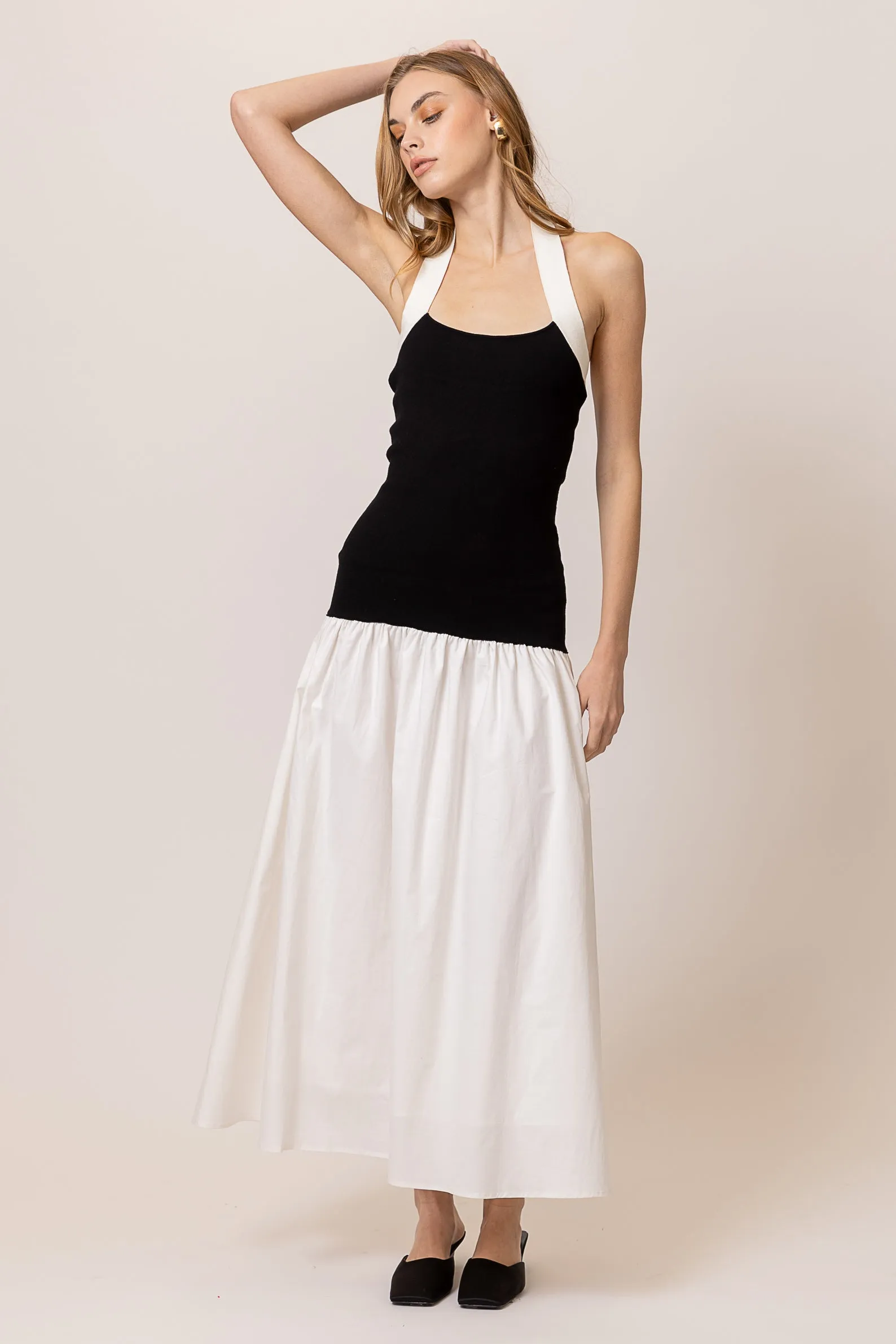 KOHL MIX-MEDIA MAXI DRESS sold by Line & Dot product image thumbnail 5