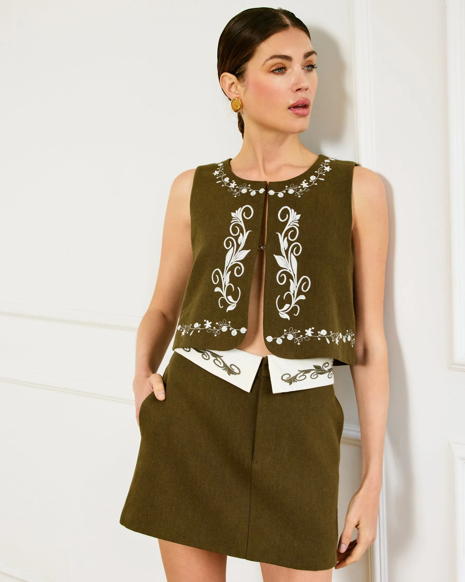 BREA EMBROIDERED TOP sold by Line & Dot product image thumbnail 2