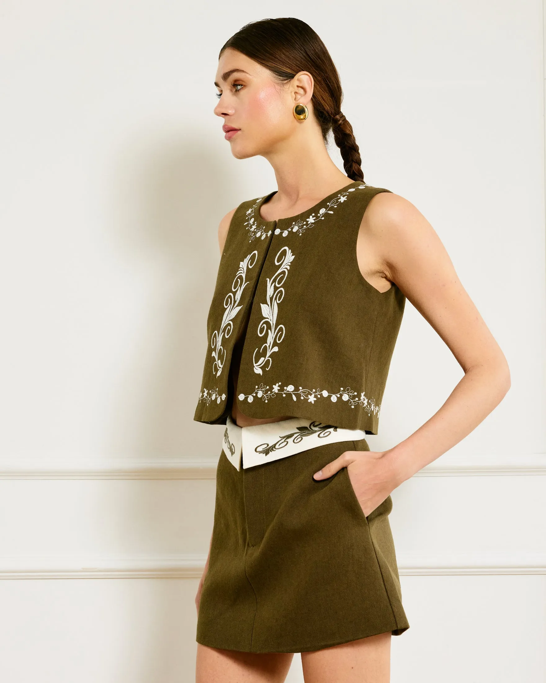 BREA EMBROIDERED TOP sold by Line & Dot product image thumbnail 4