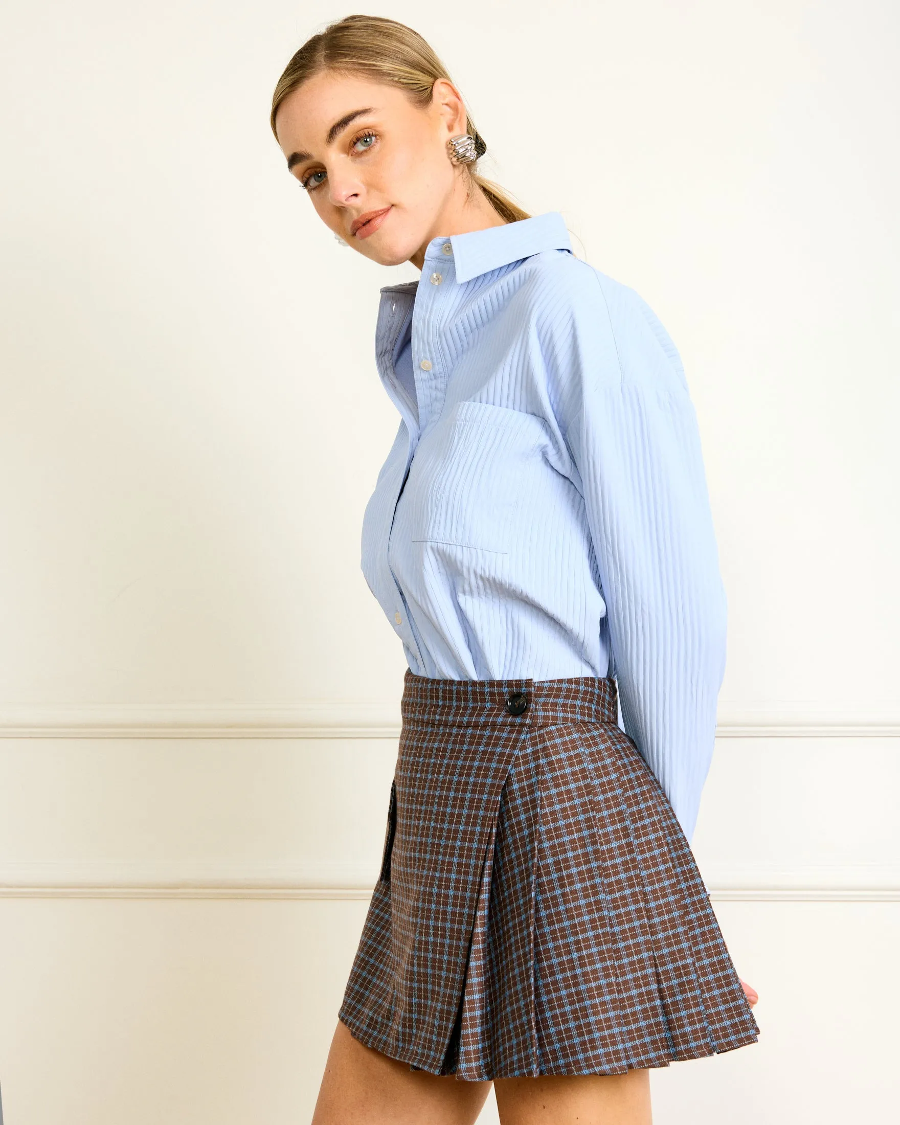 ZADIE PLEATED MINI SKIRT sold by Line & Dot product image thumbnail 3
