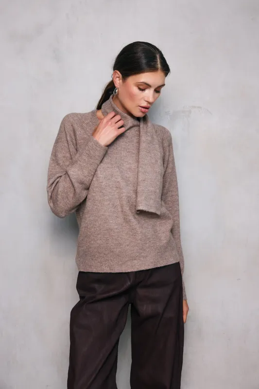 BILLIE SCARF SWEATER sold by Line & Dot