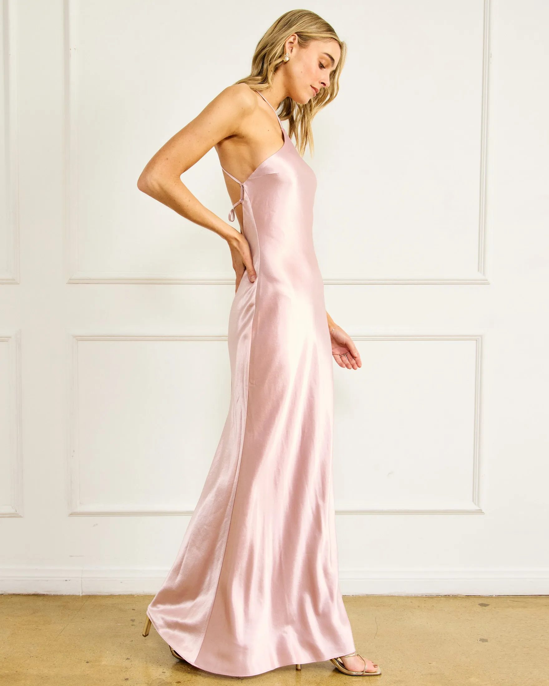 ALISA SATIN MAXI DRESS sold by Line & Dot product image thumbnail 5