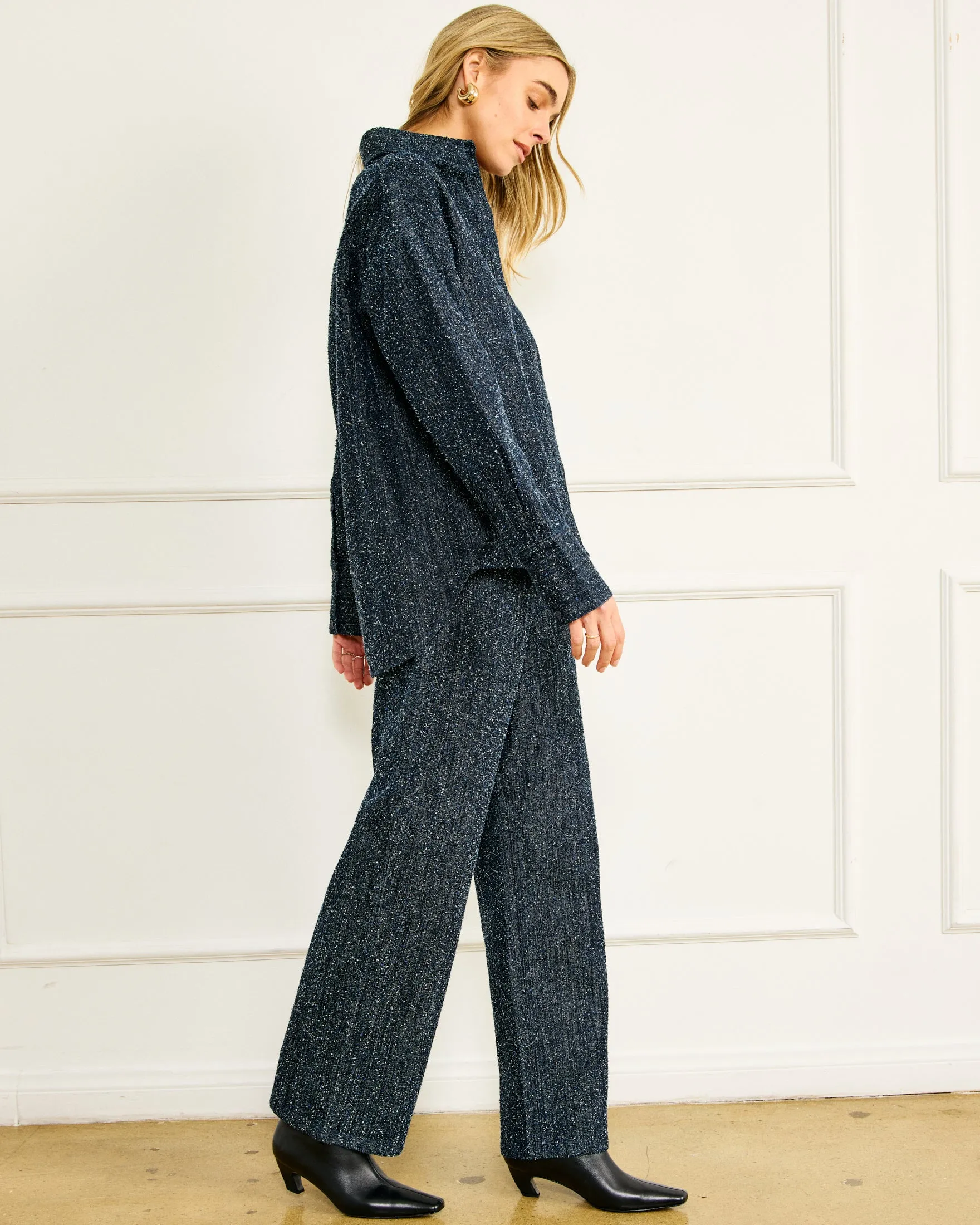 NIKKA PEBBLED DENIM PANTS sold by Line & Dot product image thumbnail 4