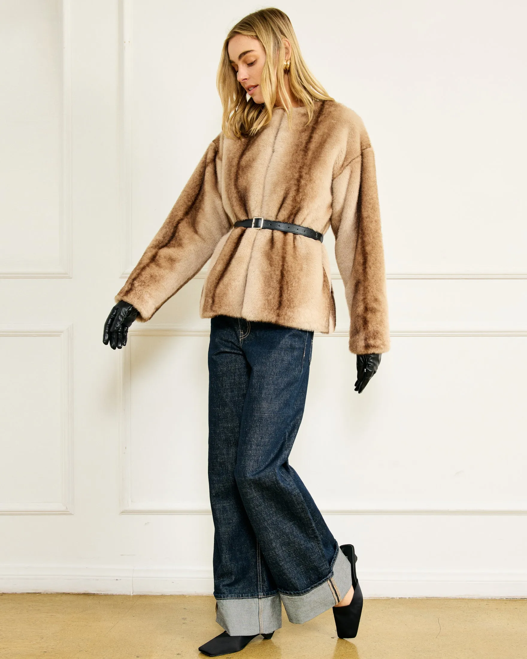 THE CITY FAUX FUR JACKET sold by Line & Dot product image thumbnail 5