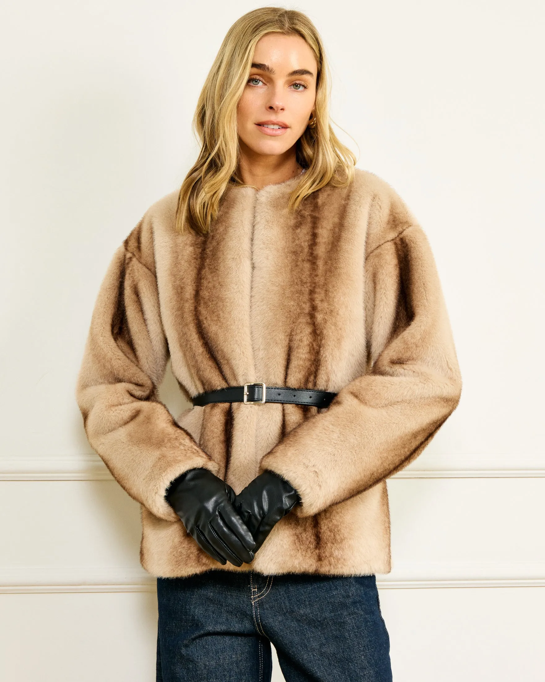 THE CITY FAUX FUR JACKET sold by Line & Dot product image thumbnail 3