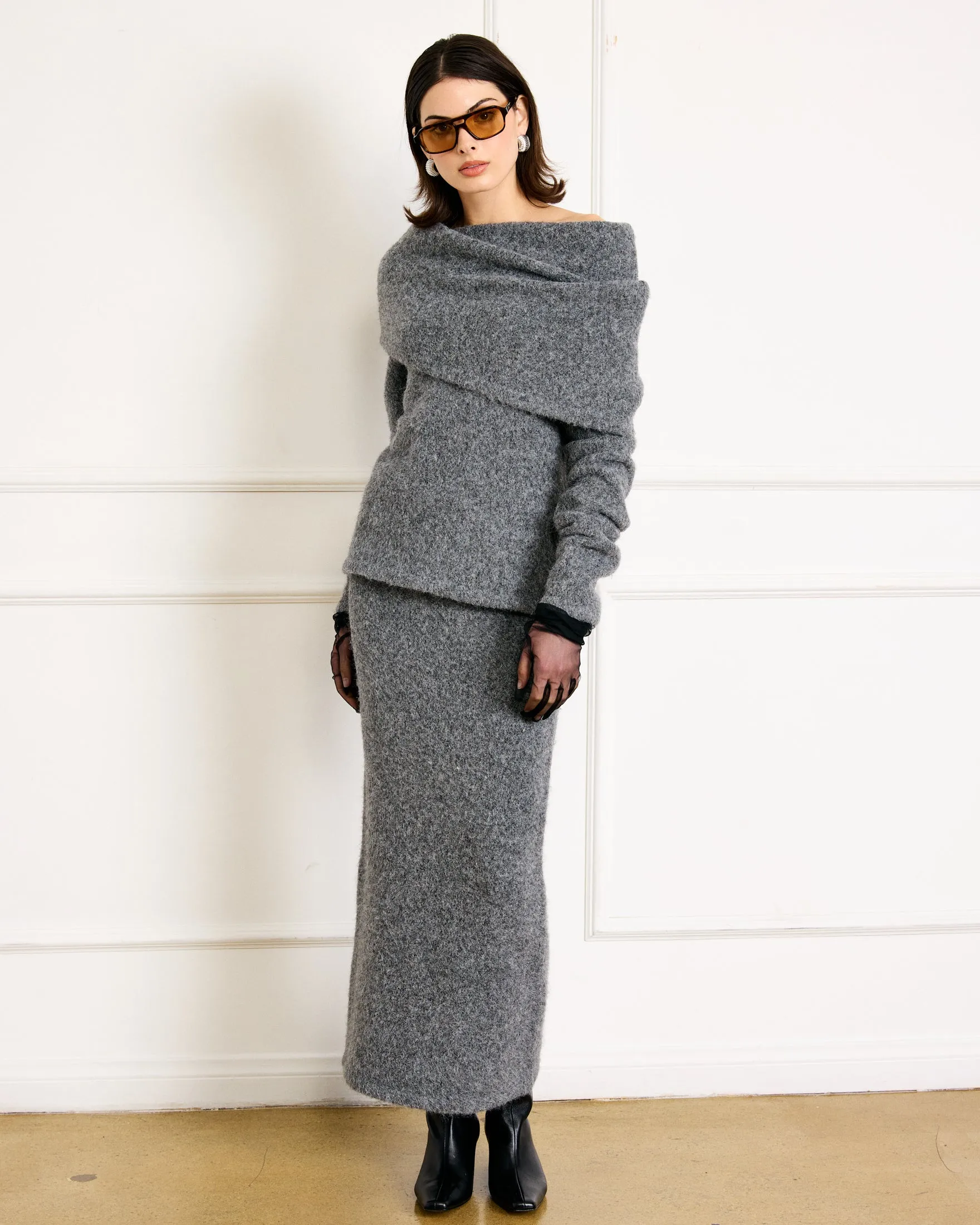 SONORA SWEATER CHARCOAL GREY sold by Line & Dot product image thumbnail 3