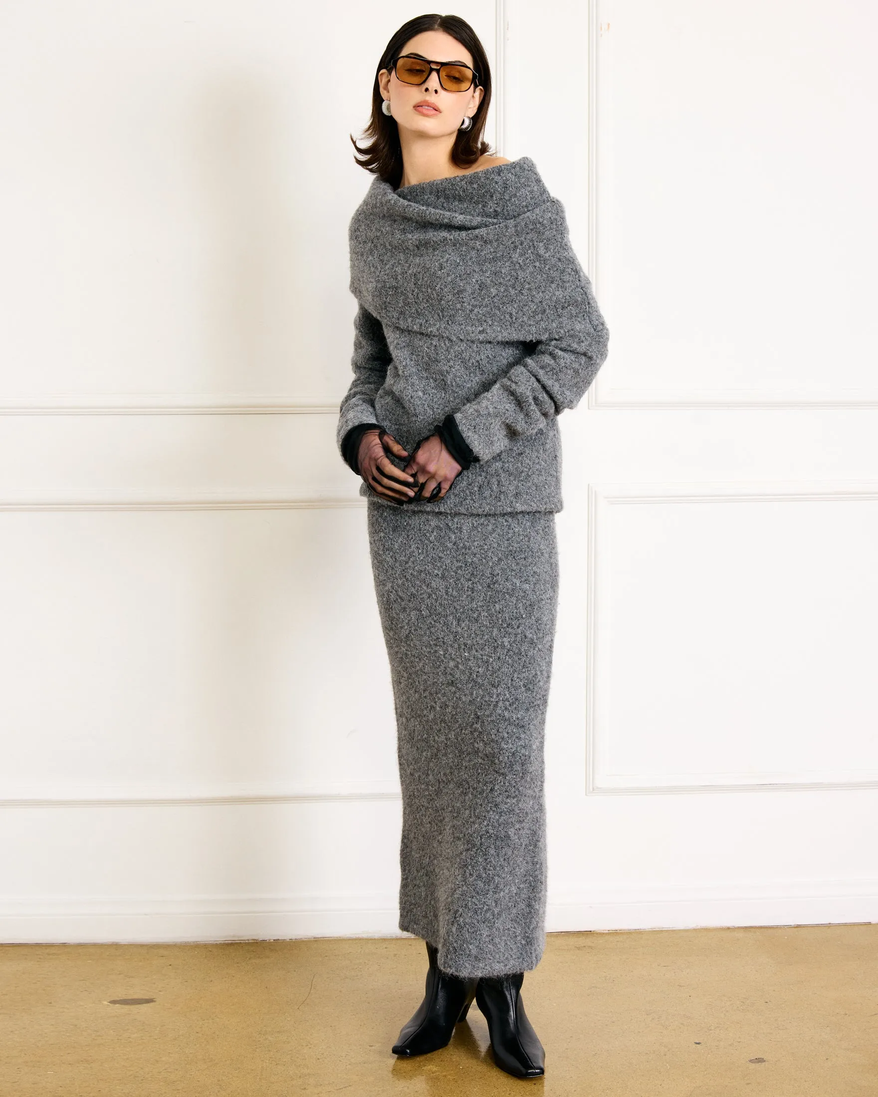 SONORA SWEATER CHARCOAL GREY sold by Line & Dot product image thumbnail 4