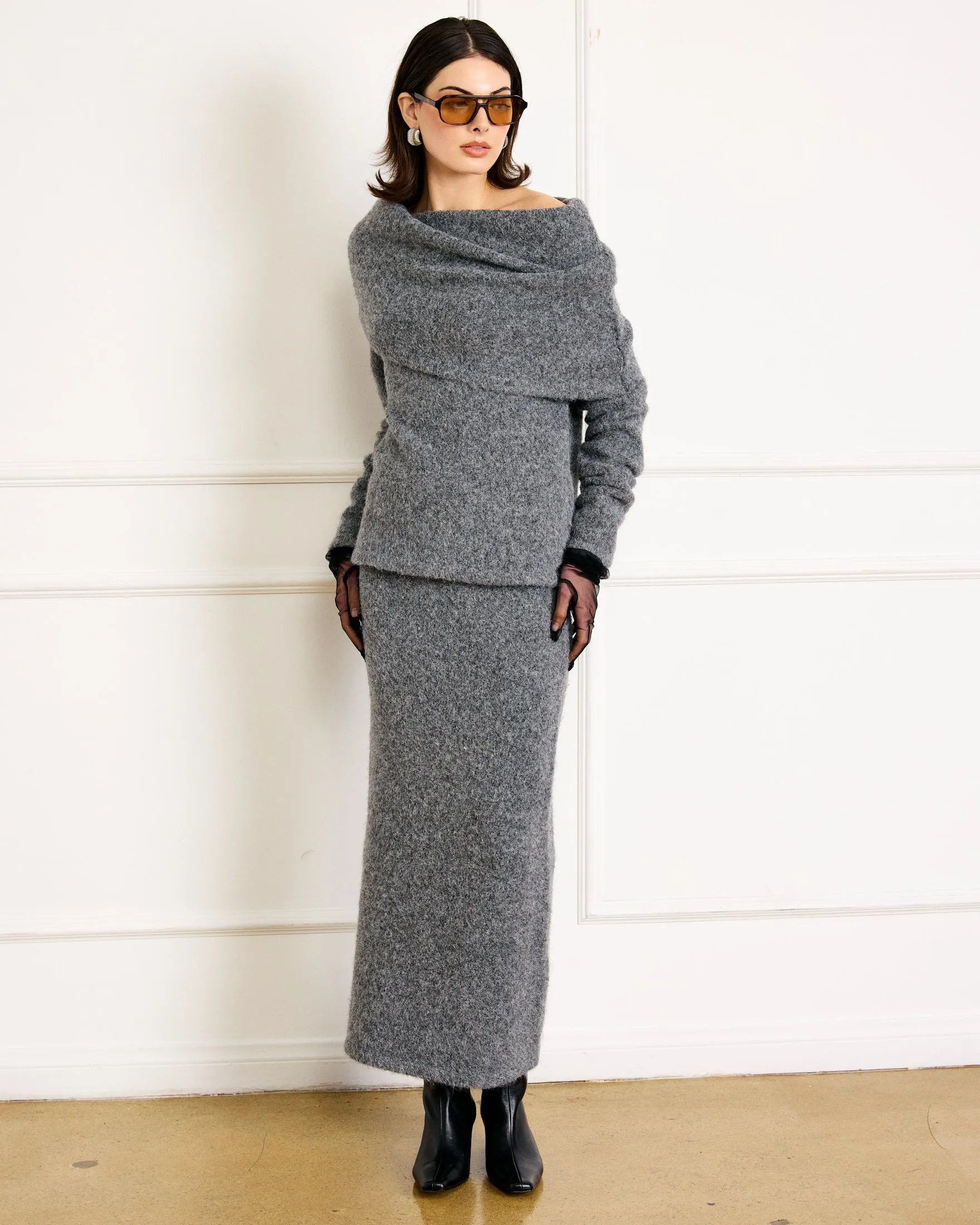 SONORA SWEATER CHARCOAL GREY sold by Line & Dot product image thumbnail 2