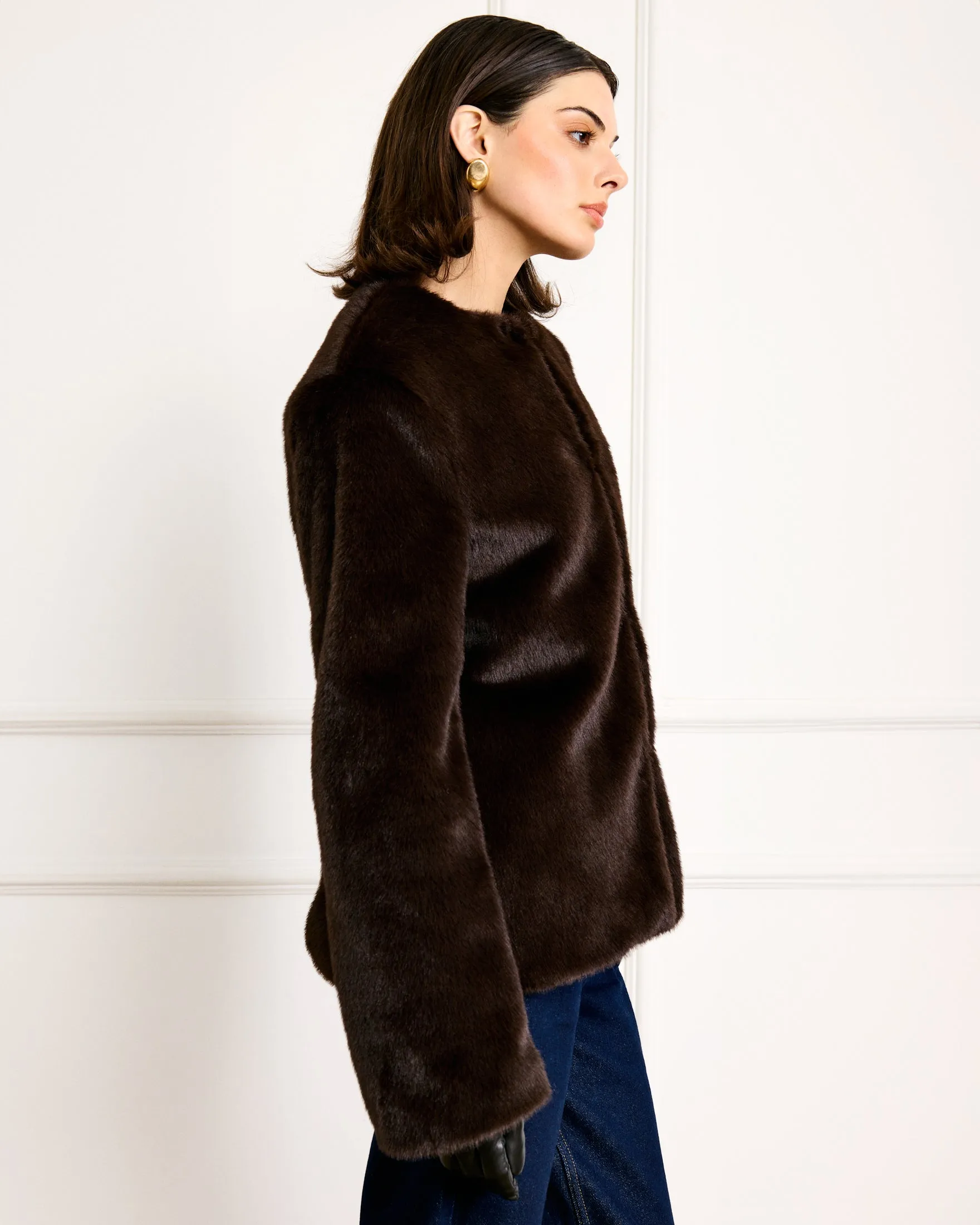 CASSIDY FAUX FUR JACKET sold by Line & Dot product image thumbnail 4