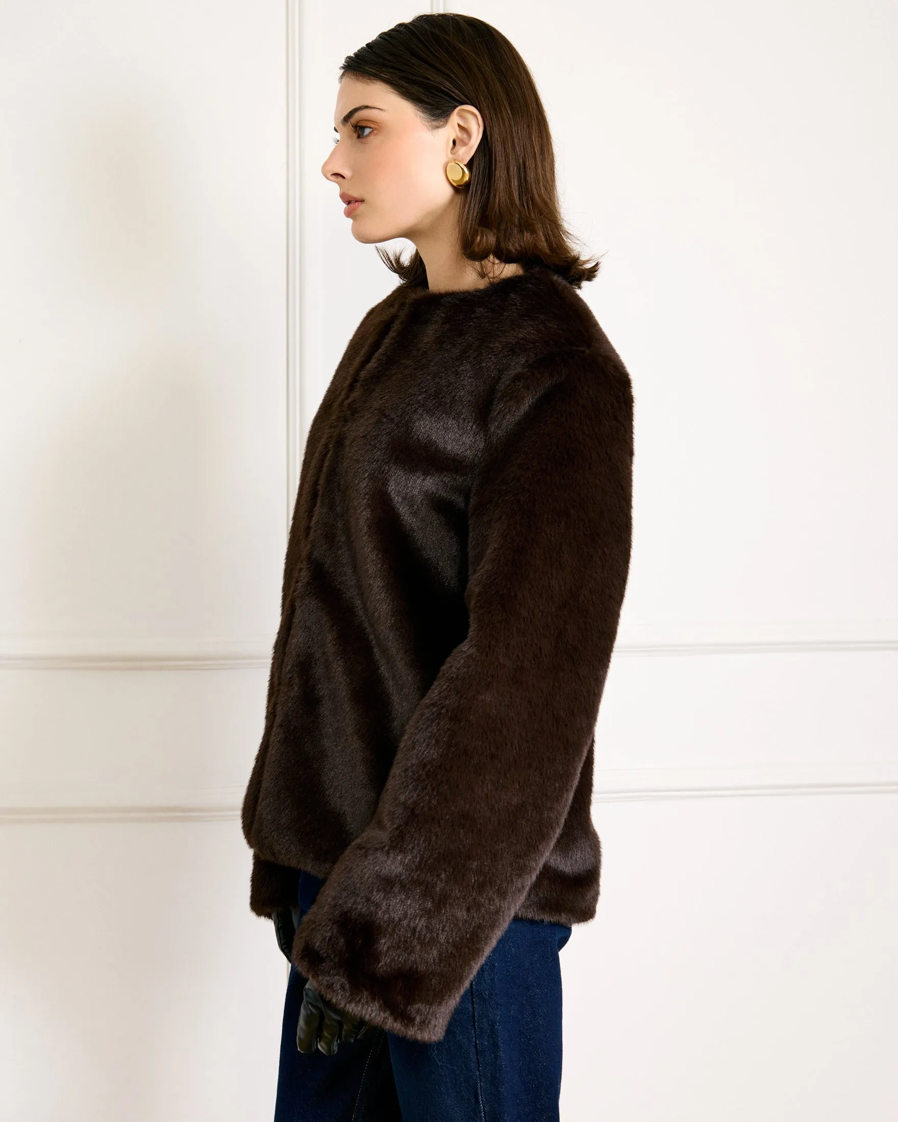 CASSIDY FAUX FUR JACKET sold by Line & Dot product image thumbnail 2