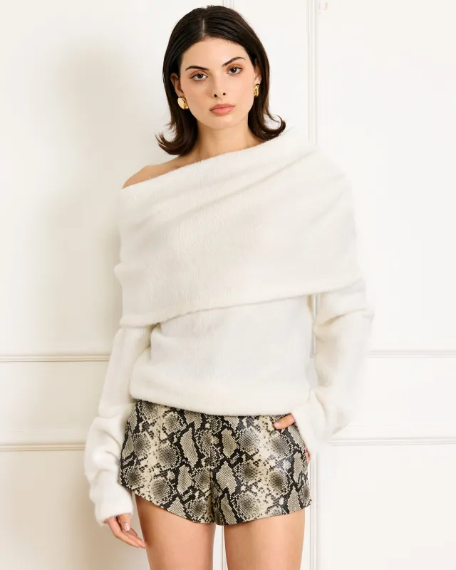 SONORA SWEATER IVORY sold by Line & Dot