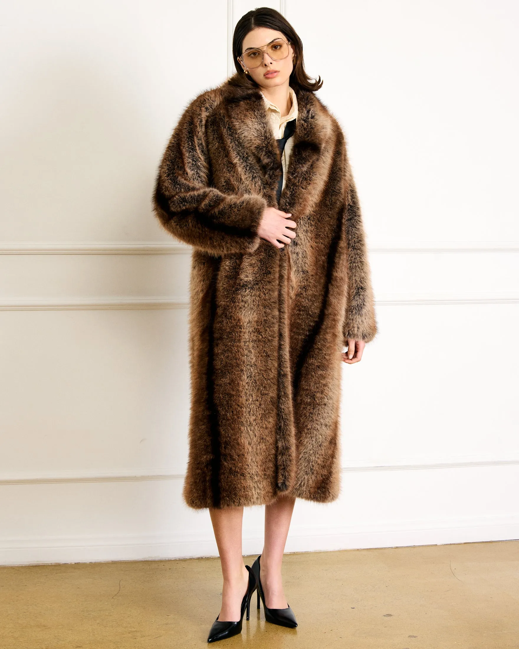 CAIRO FAUX FUR COAT sold by Line & Dot product image thumbnail 4