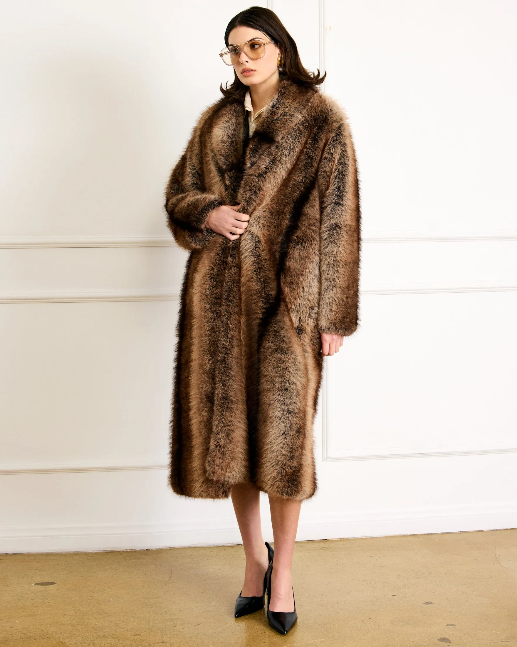 CAIRO FAUX FUR COAT sold by Line & Dot product image thumbnail 2