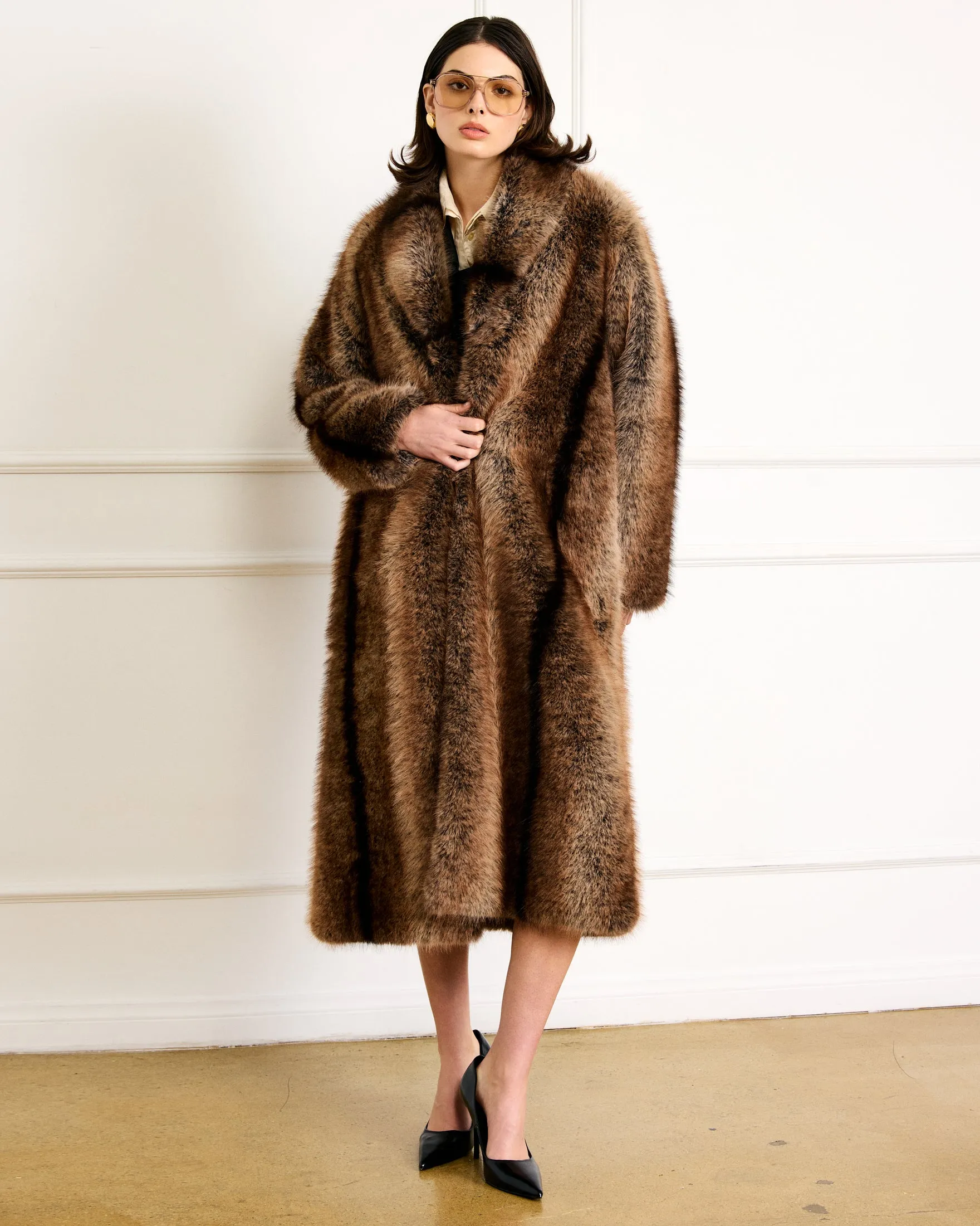 CAIRO FAUX FUR COAT sold by Line & Dot product image thumbnail 3