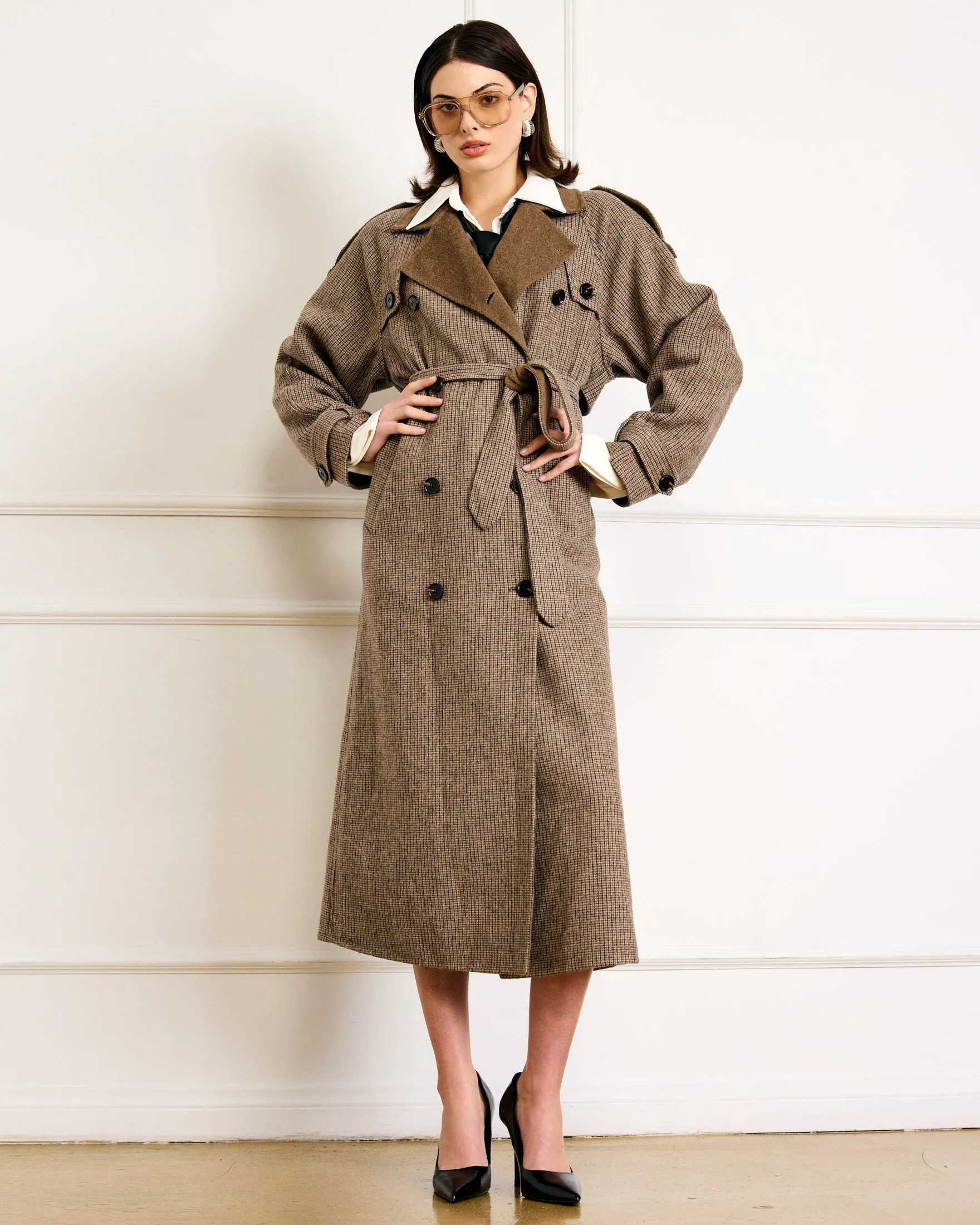 LEXI PLAID COAT sold by Line & Dot