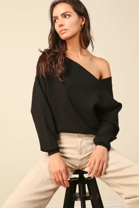 FAVORITE OFF SHOULDER SWEATER sold by Line & Dot