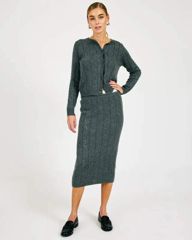 ALENA MIDI SKIRT sold by Line & Dot