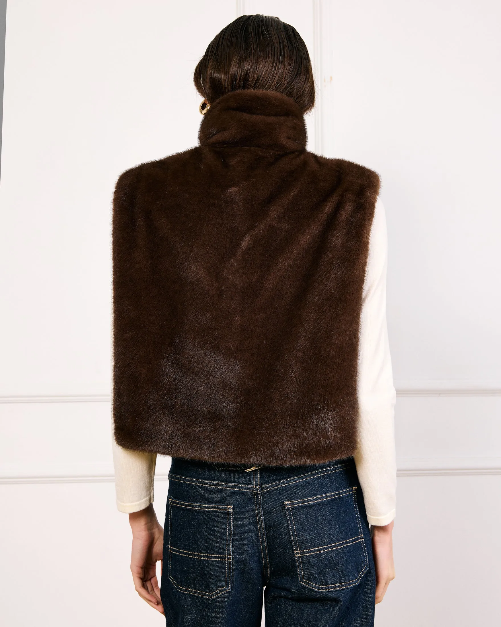 DANE FAUX FUR TOP sold by Line & Dot product image thumbnail 5