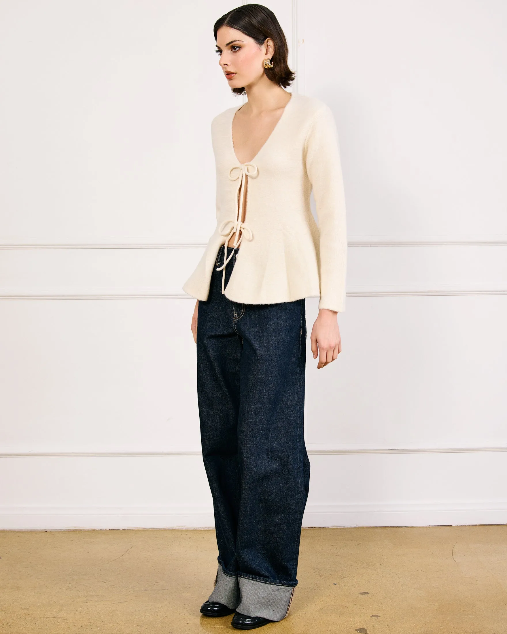 LUNETTE TIED SWEATER sold by Line & Dot product image thumbnail 4