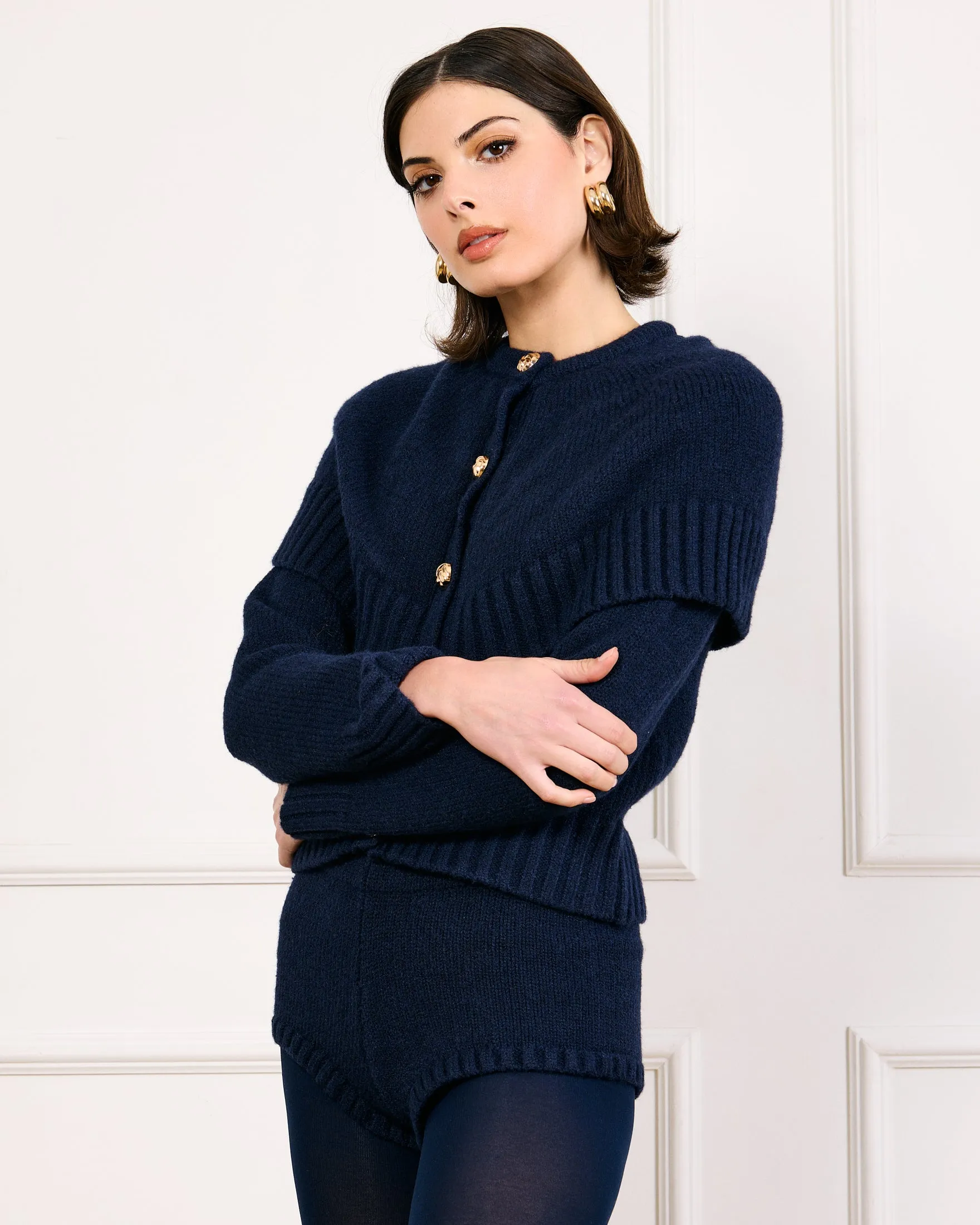 REESE KNIT SWEATER SHORTS sold by Line & Dot product image thumbnail 4