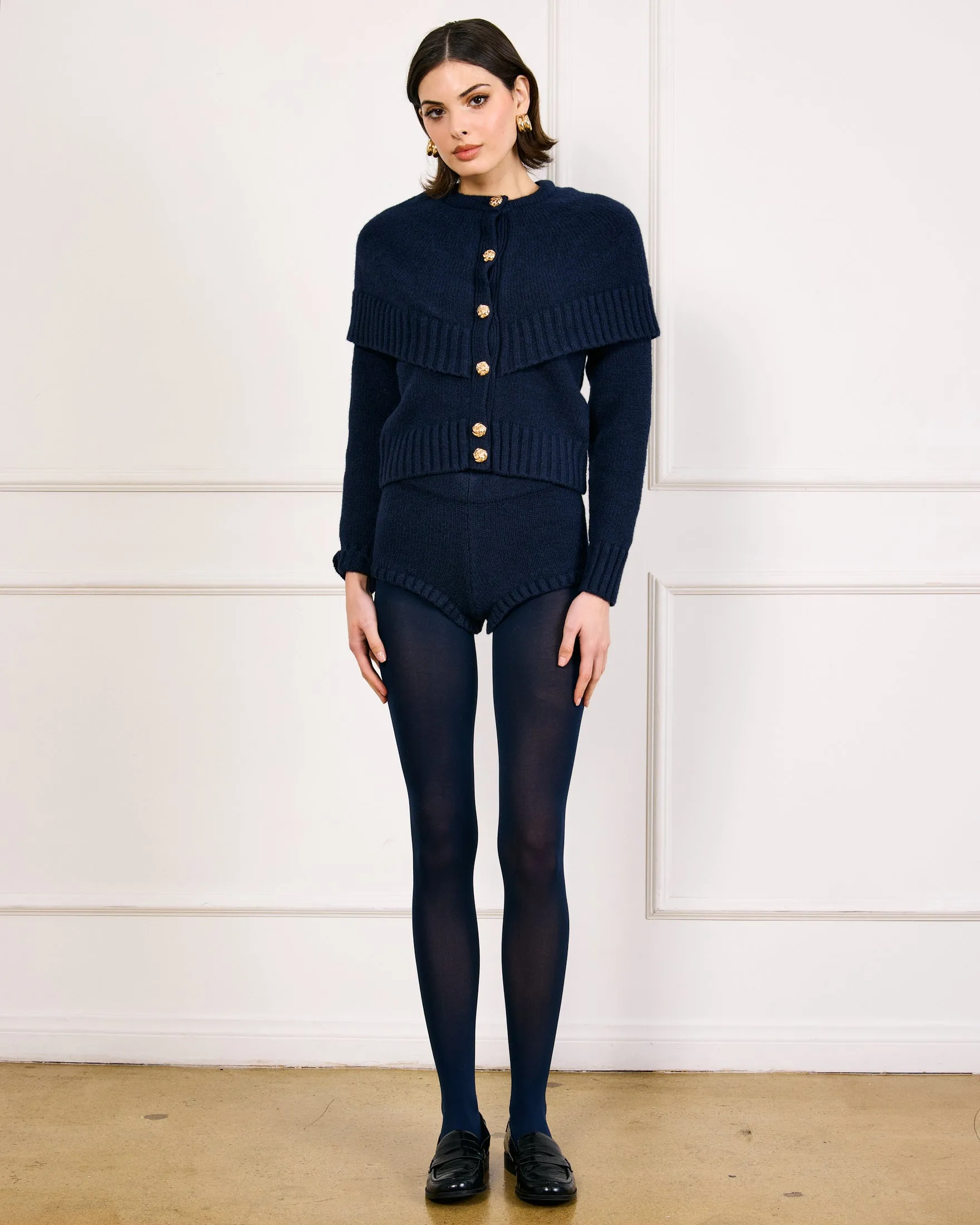 REESE KNIT SWEATER SHORTS sold by Line & Dot